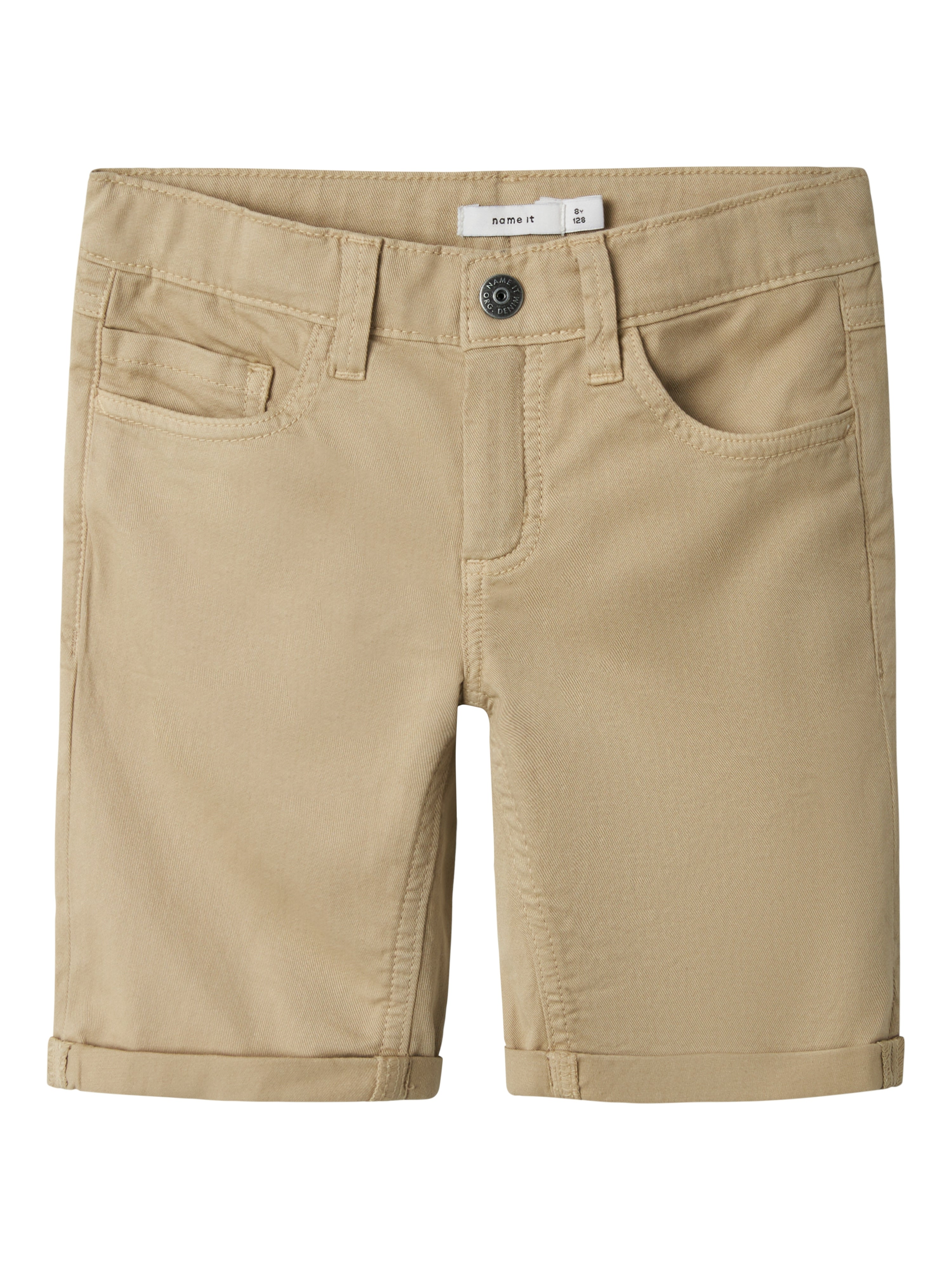 Short Dobladillo Beige Kid