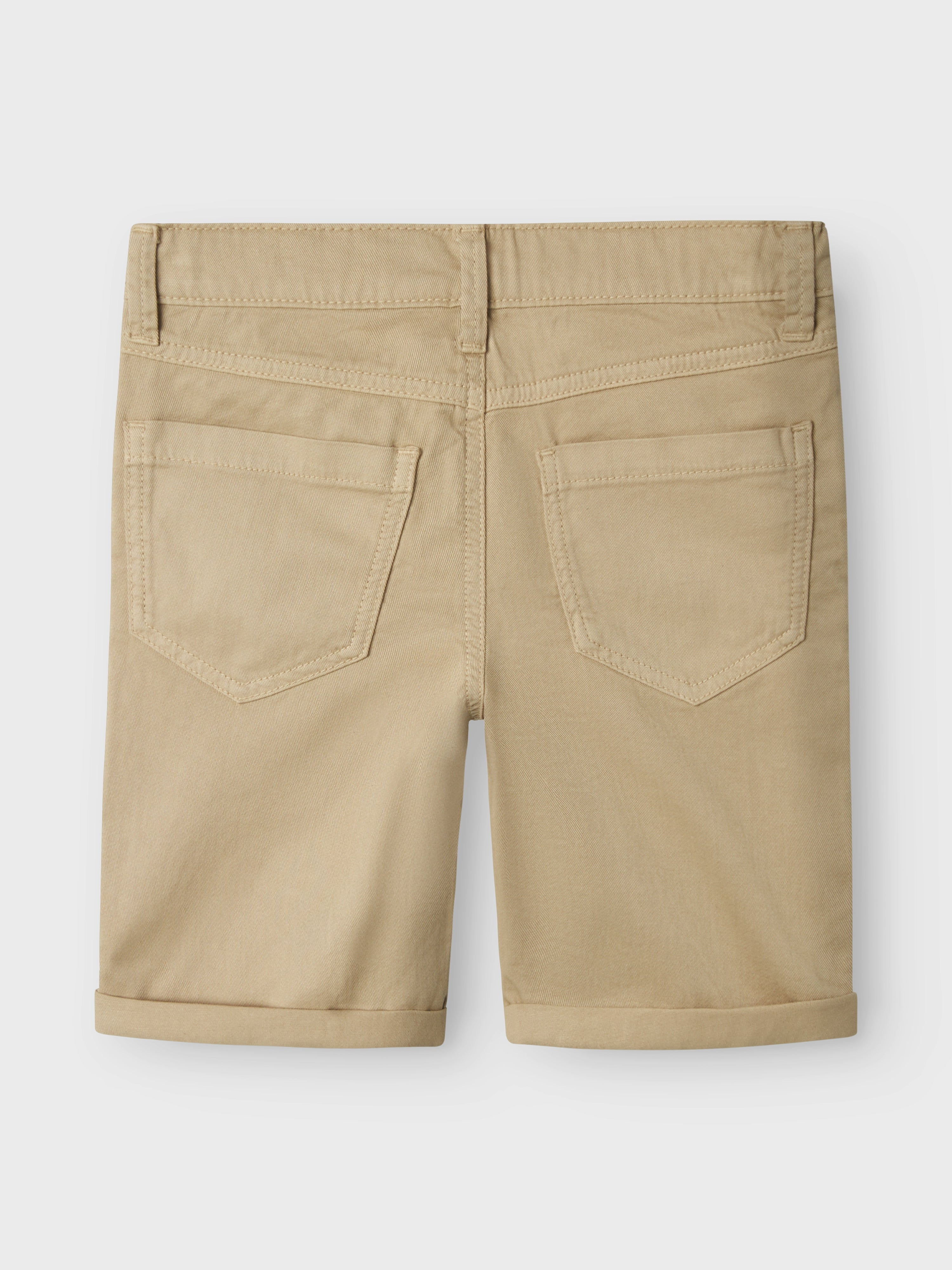 Short Dobladillo Beige Mini