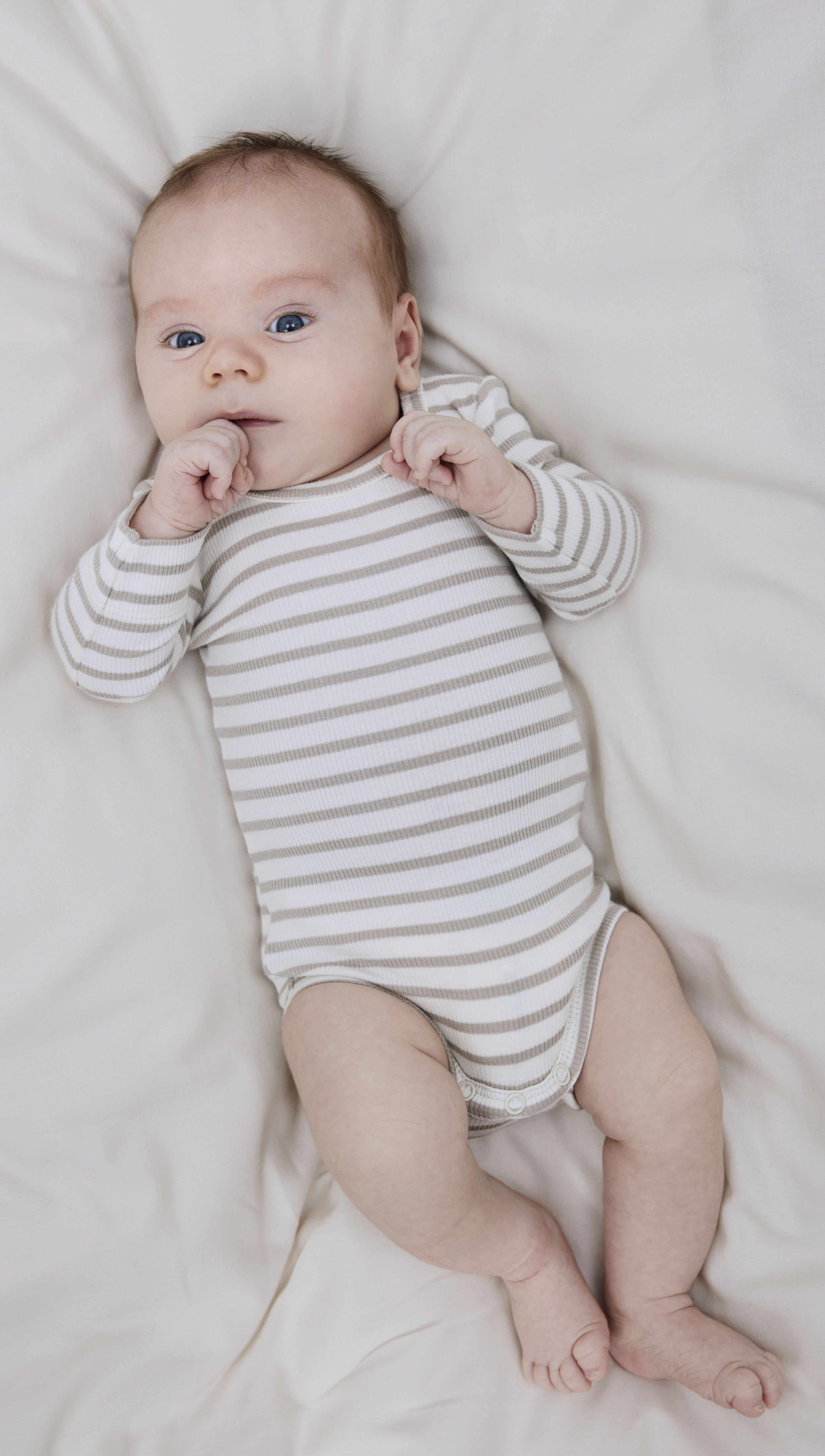 Body Rayas Canalé Bebé Beige