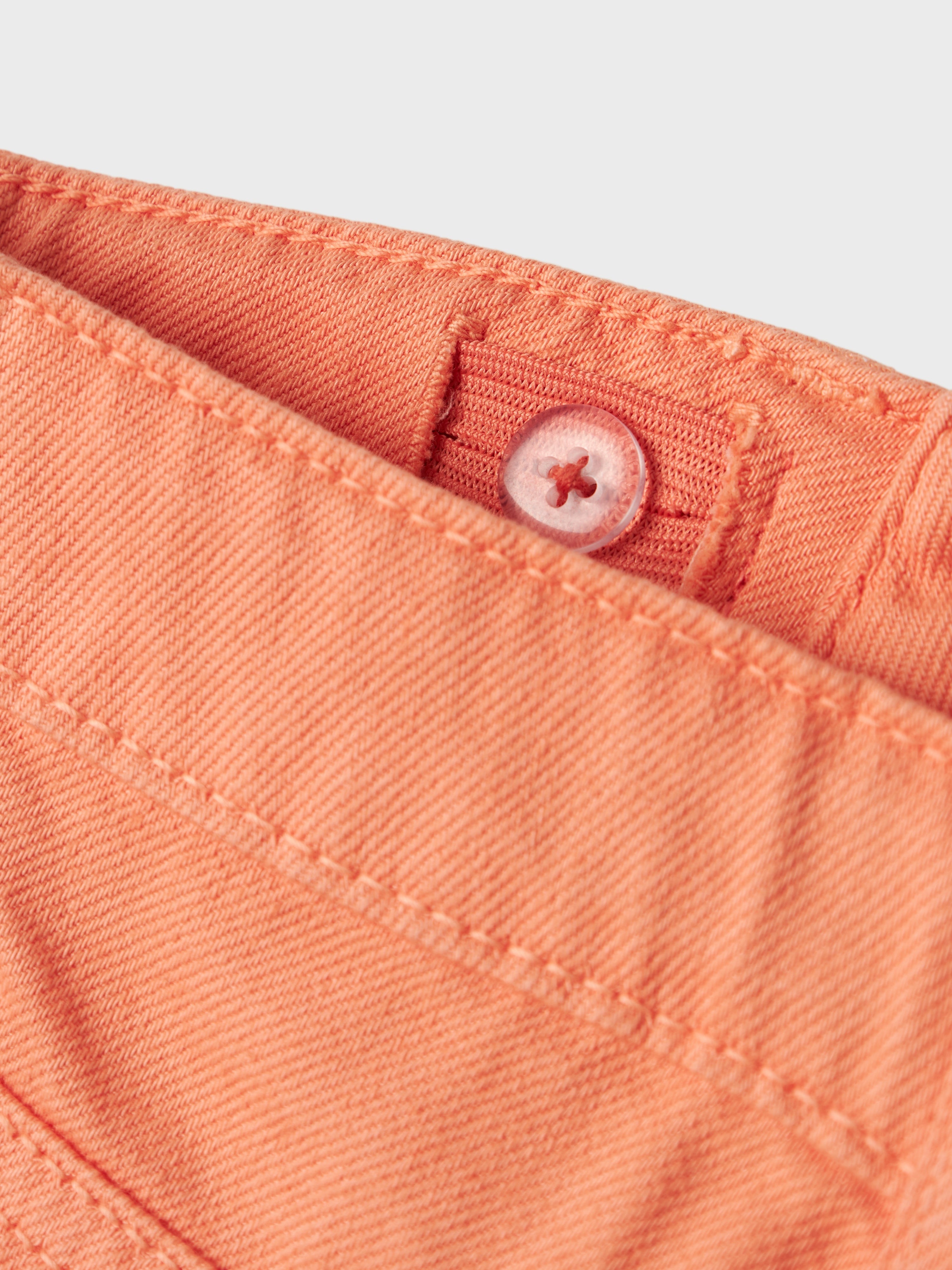 Short Vaquero Deshilachado Salmon Mini