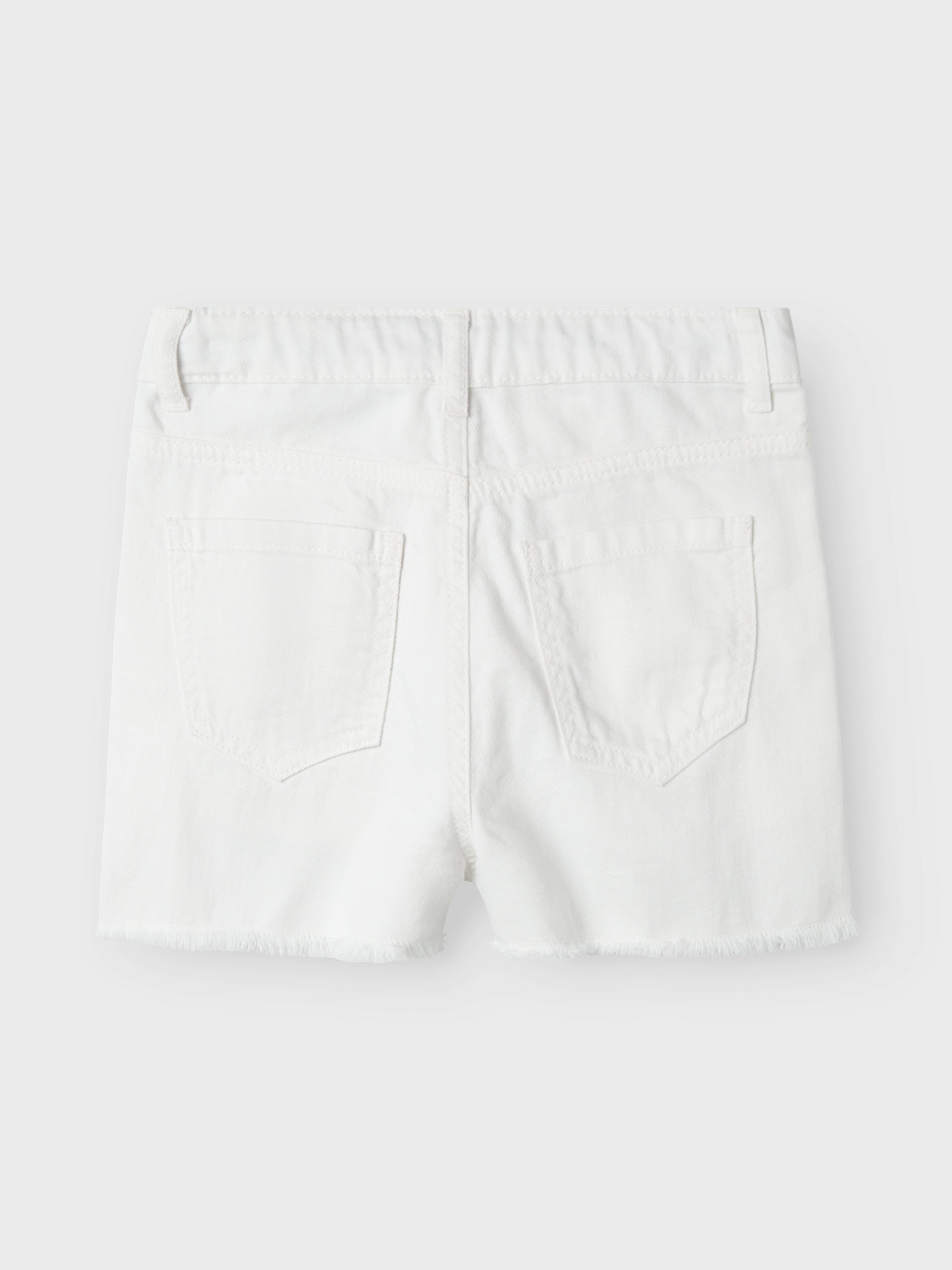 Short Vaquero Deshilachado Blanco Kid