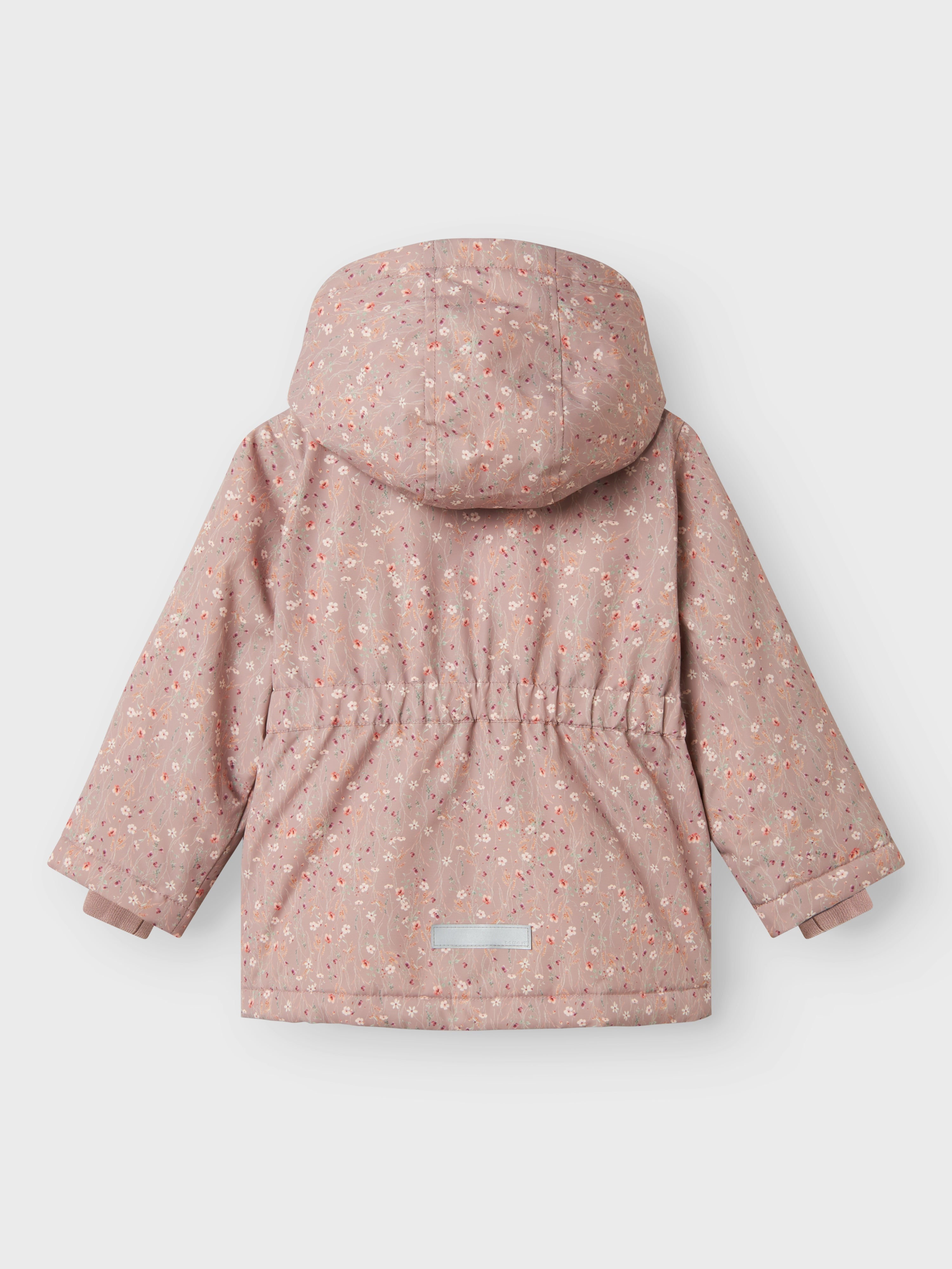 Chaqueta Acolchada Floral Rosa Mini