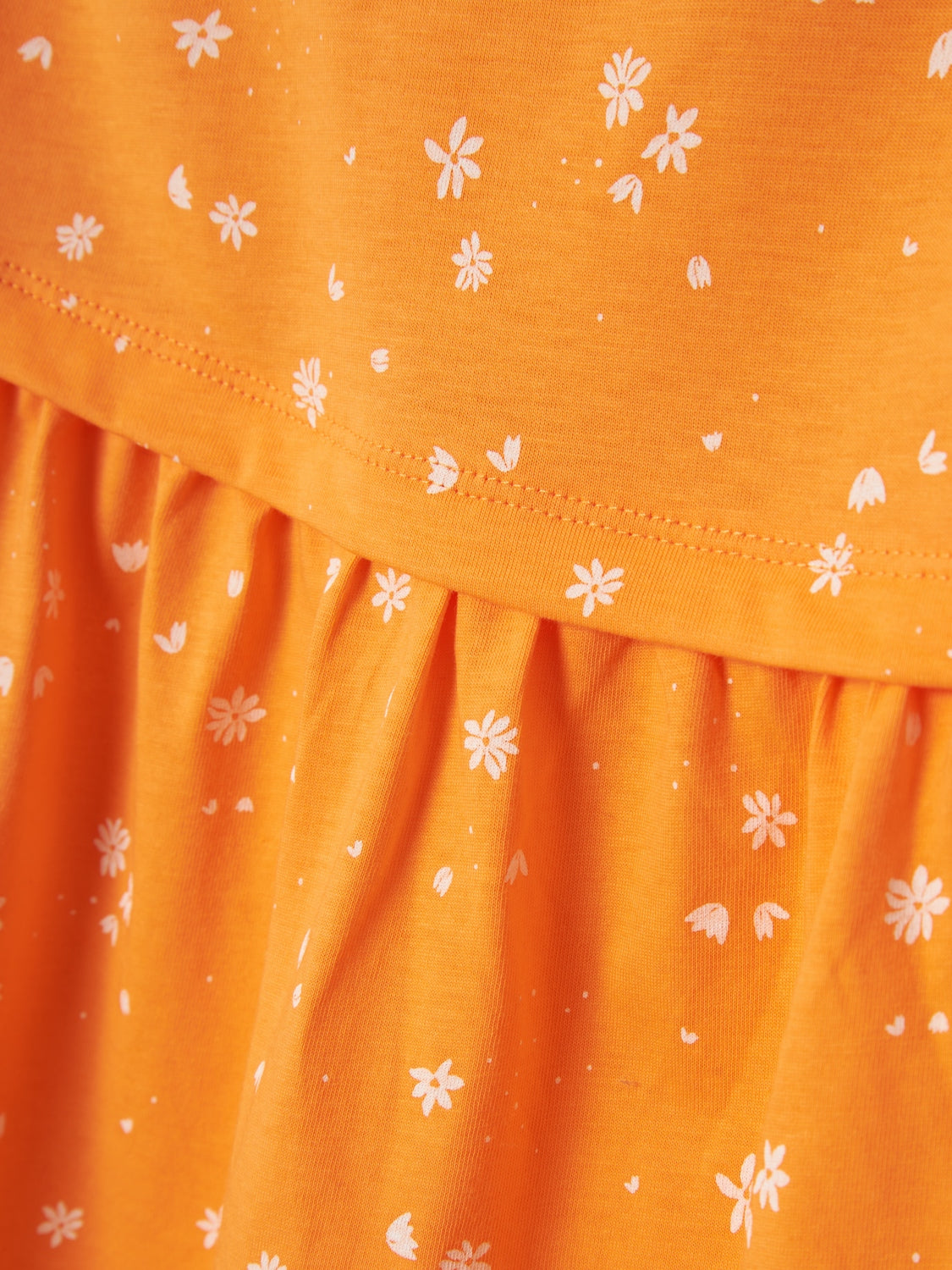 Vestido Volantes Naranja