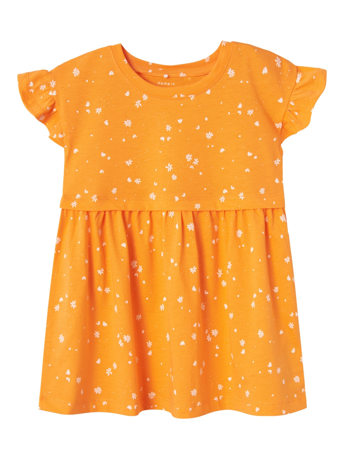Vestido Volantes Naranja