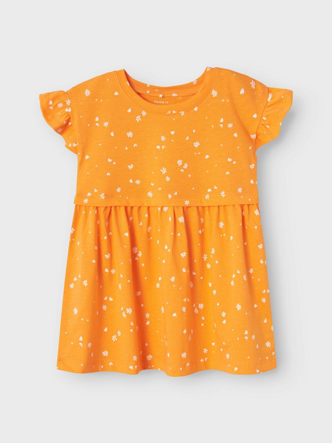 Vestido Volantes Naranja
