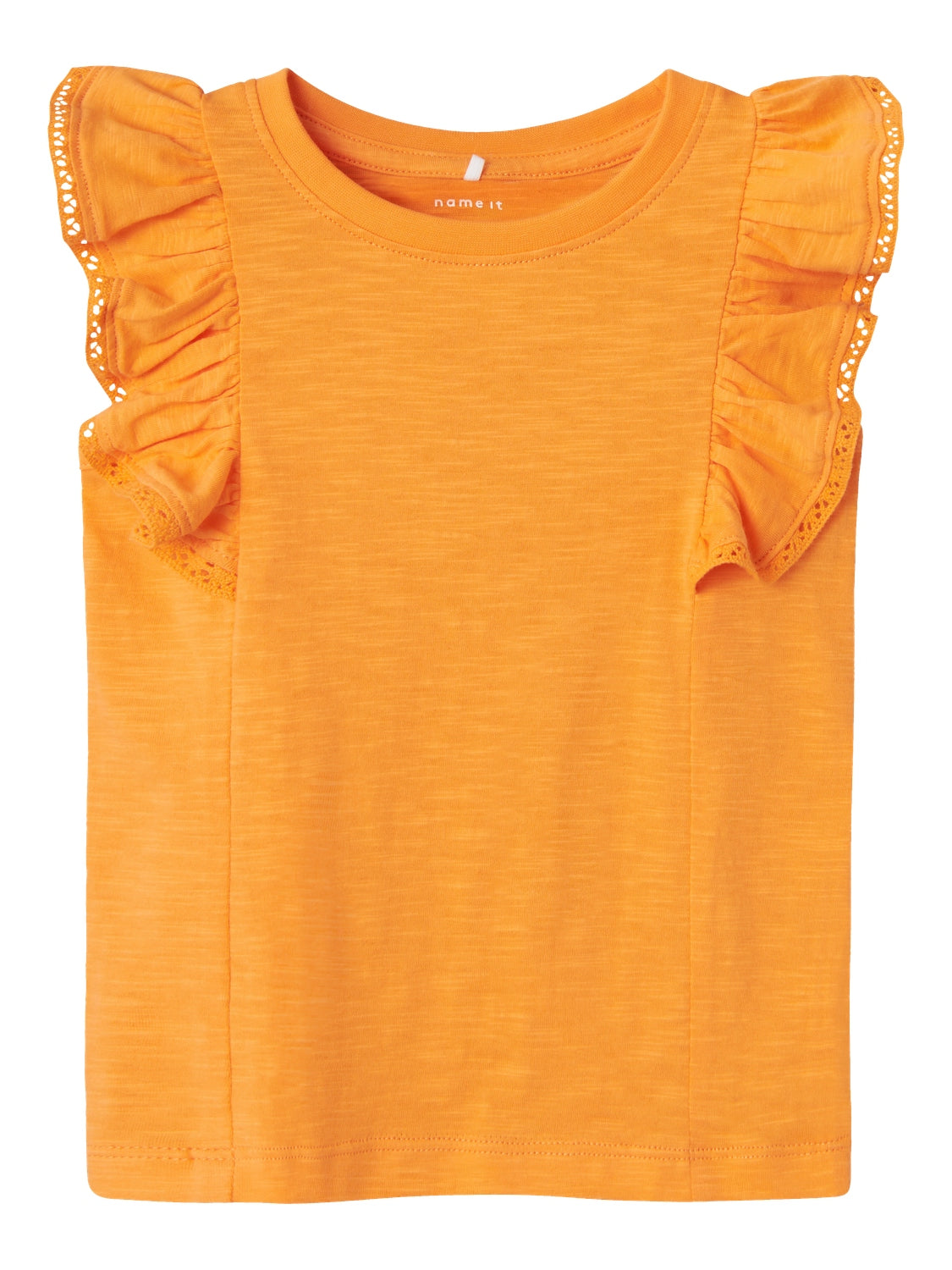 Camiseta Volantes Mini Naranja