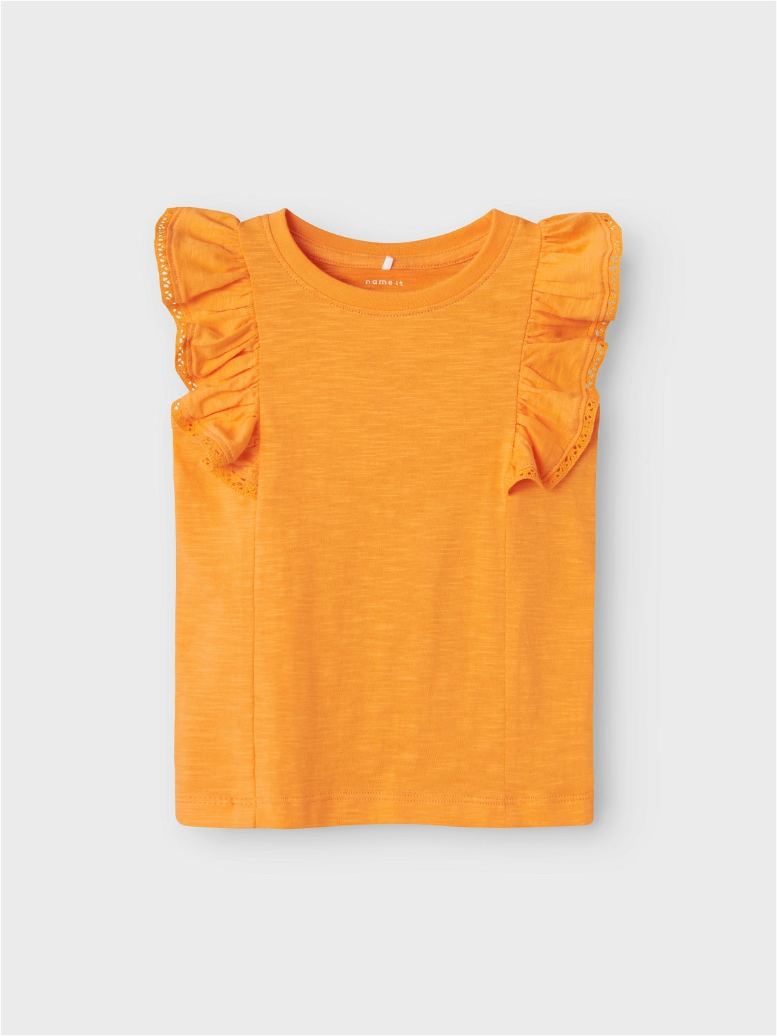 Camiseta Volantes Mini Naranja