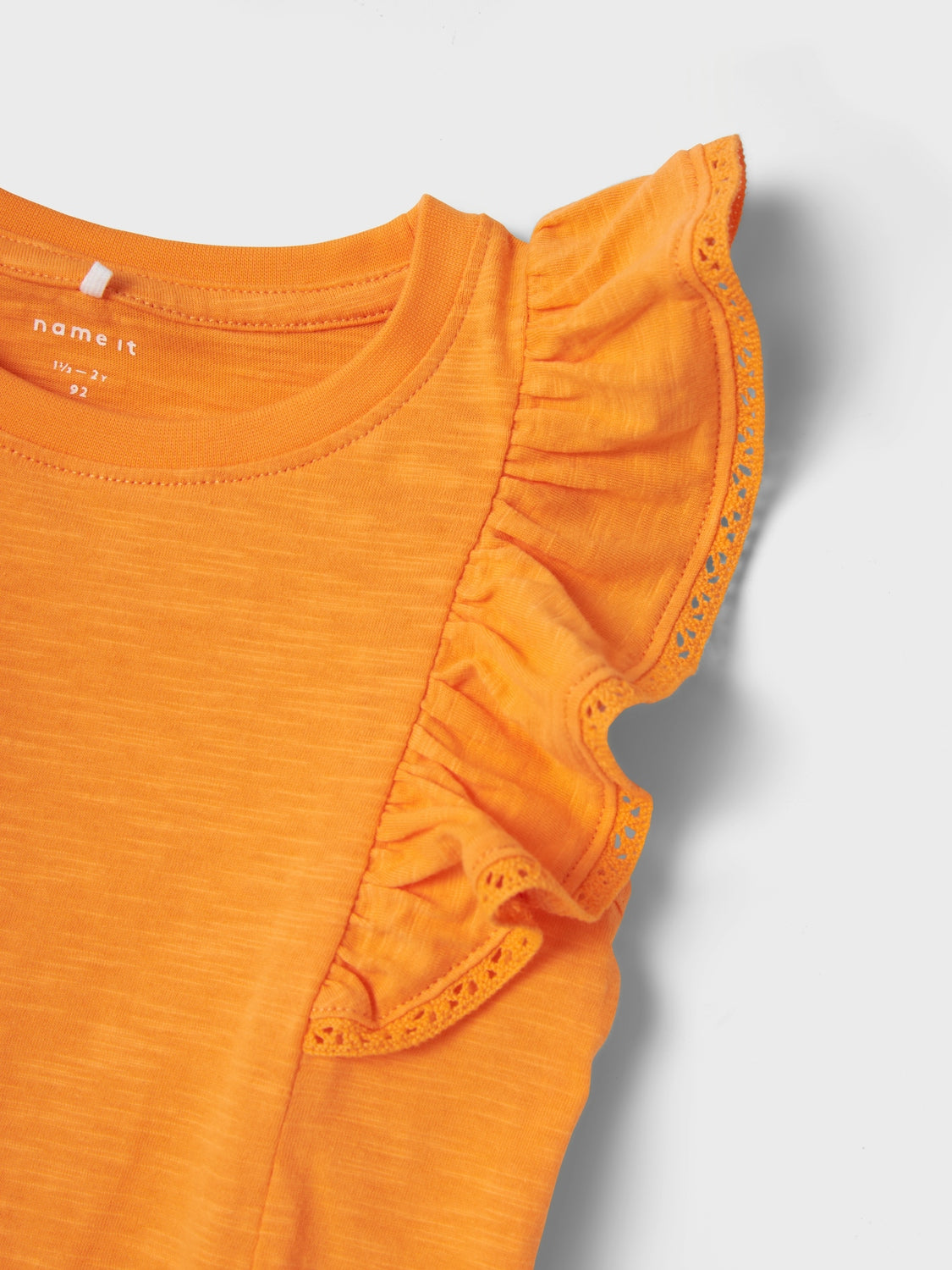 Camiseta Volantes Mini Naranja