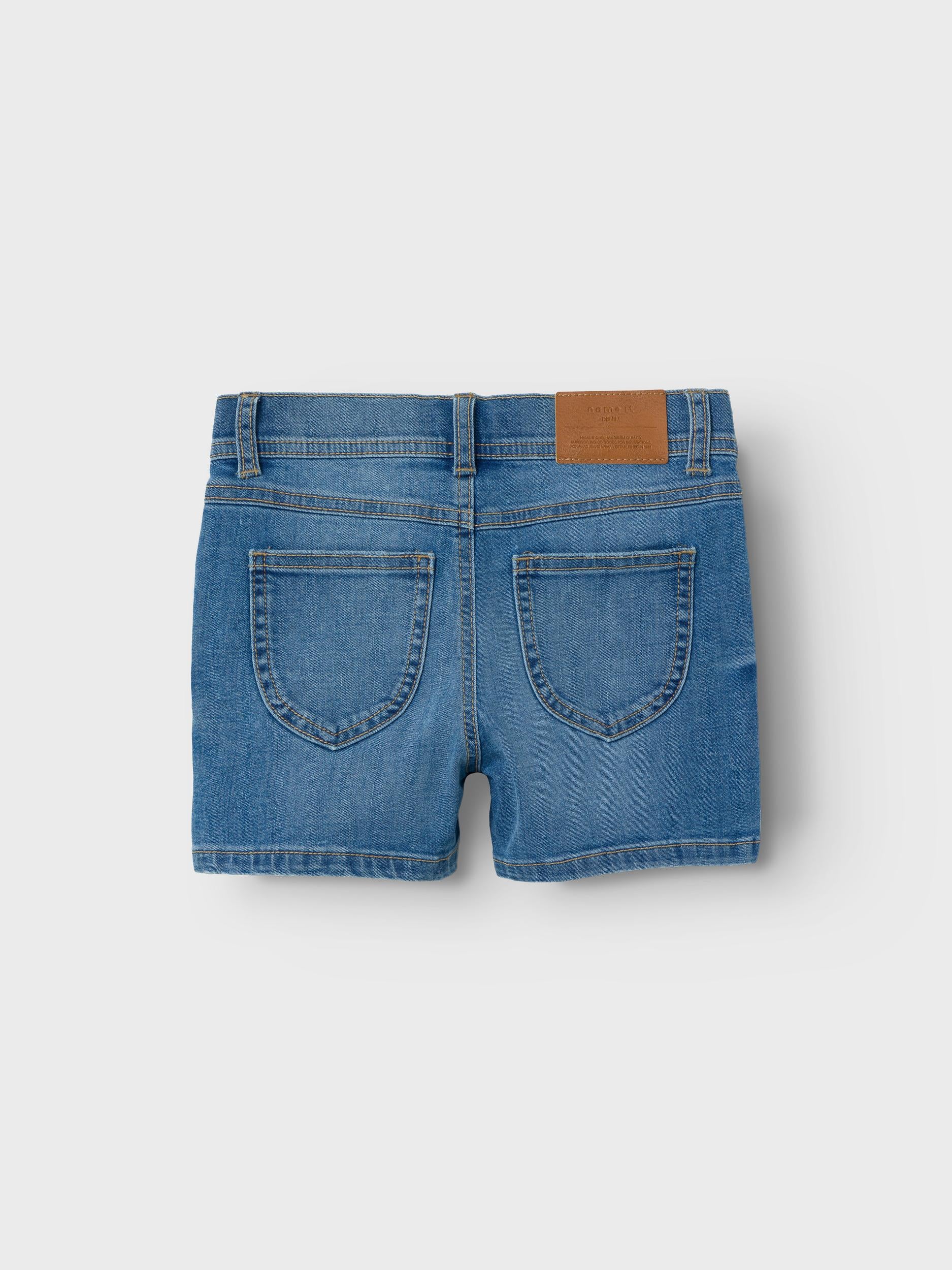 Short Medium Blue Kid