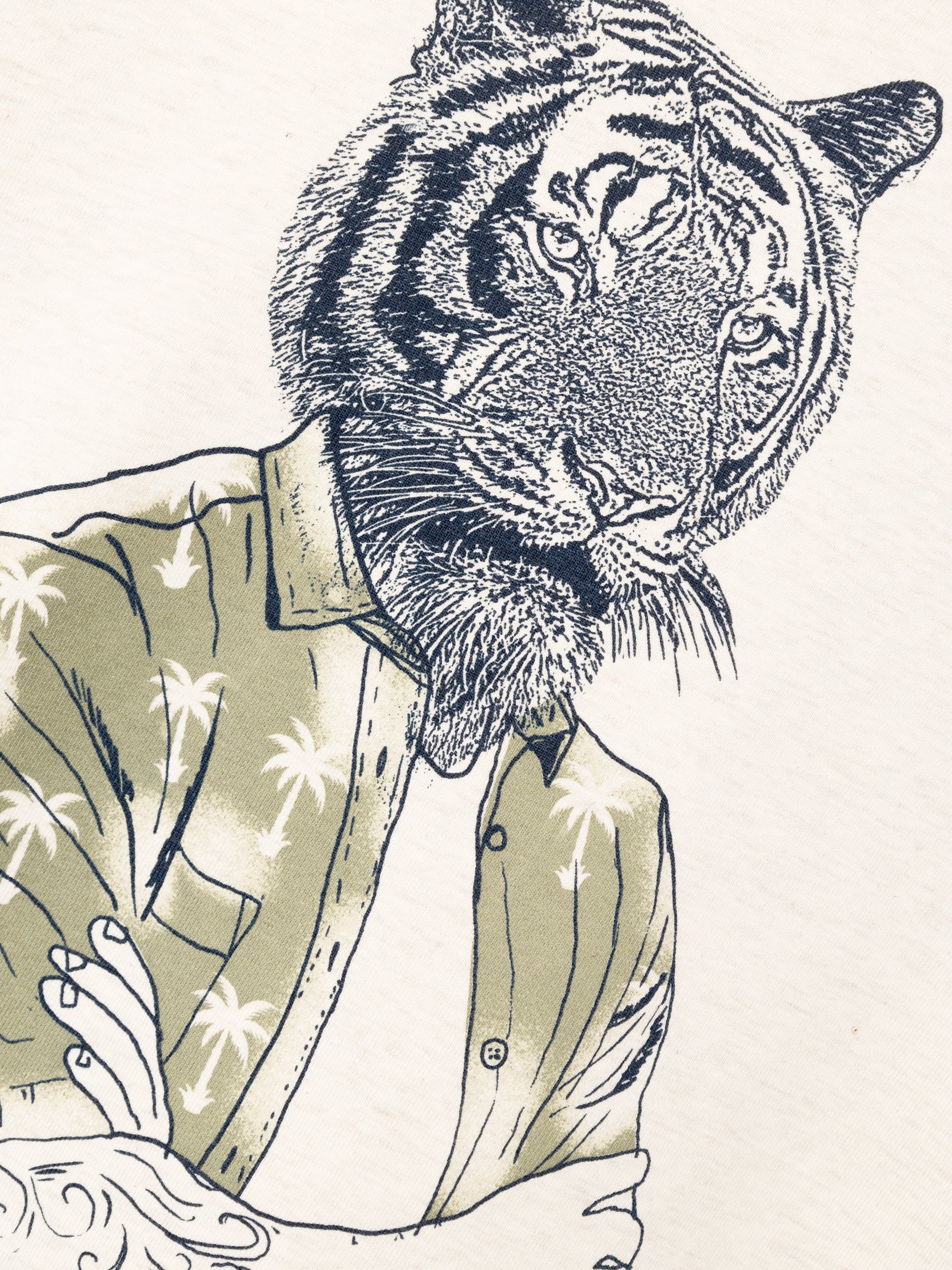 Camiseta Cuerpo Tigre Beige