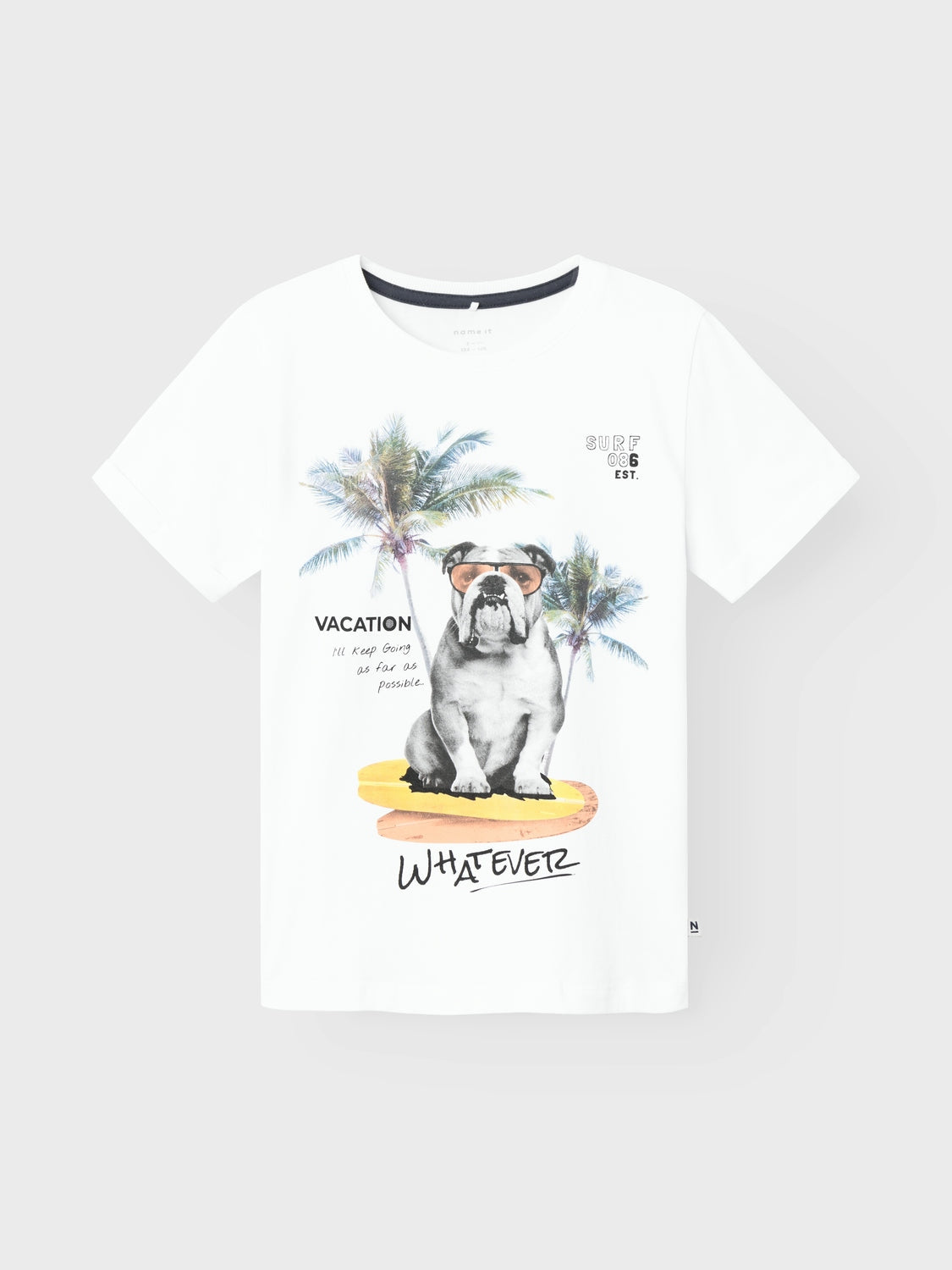 Camiseta Bulldog Surf Blanca