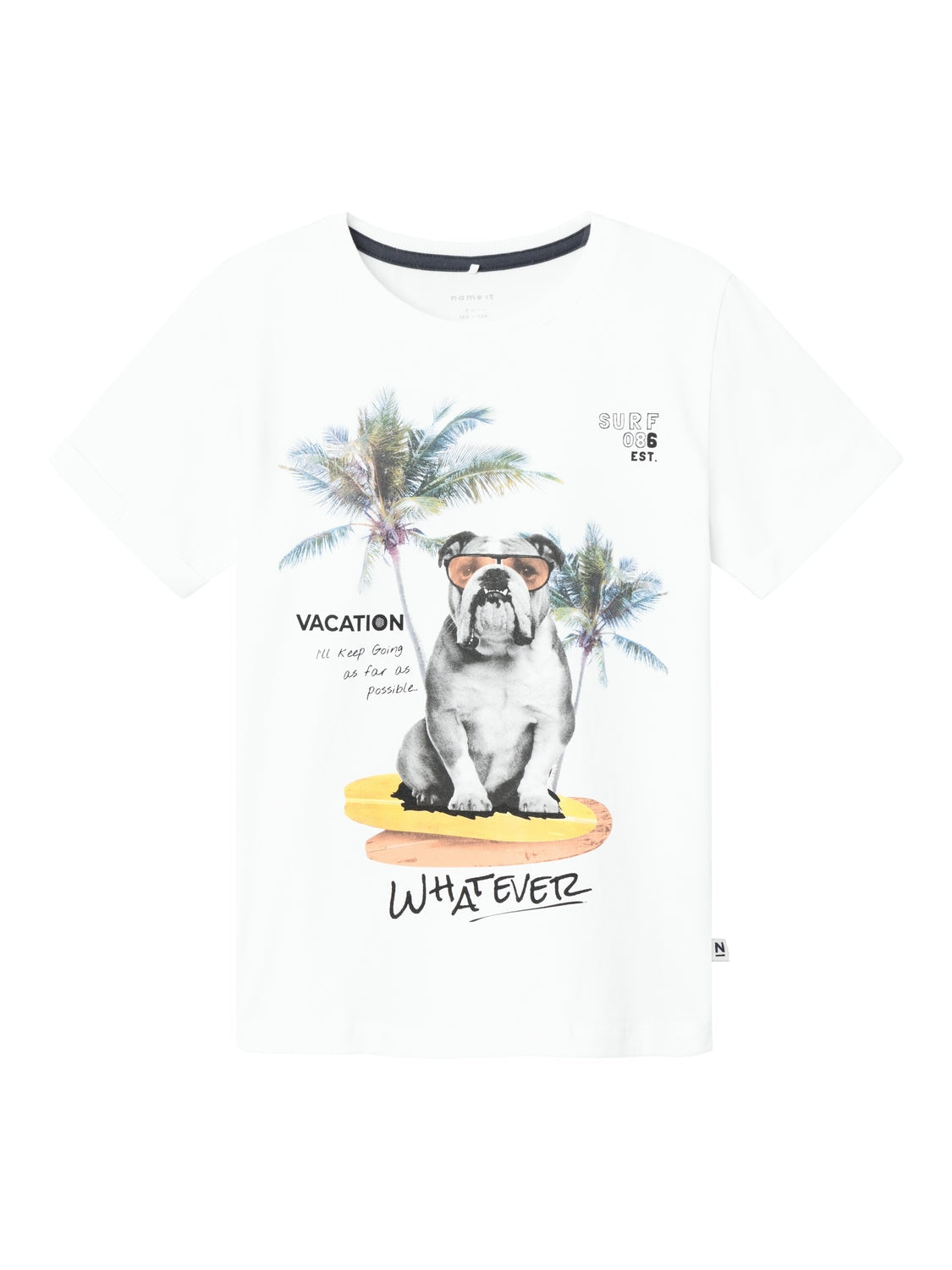 Camiseta Bulldog Surf Blanca