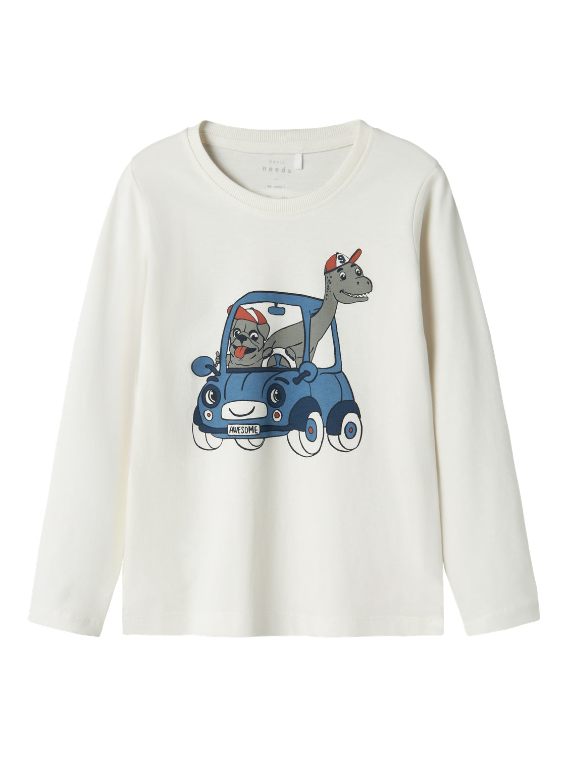 Camiseta Coche Animalitos Blanca