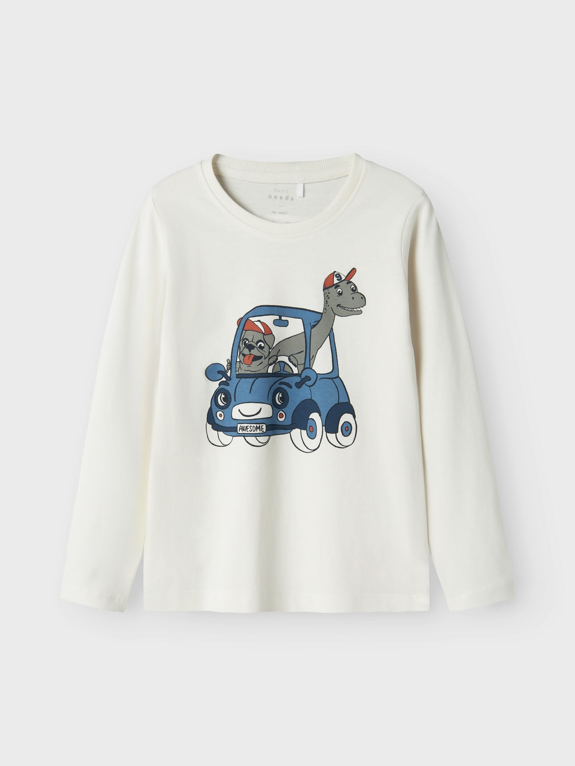 Camiseta Coche Animalitos Blanca