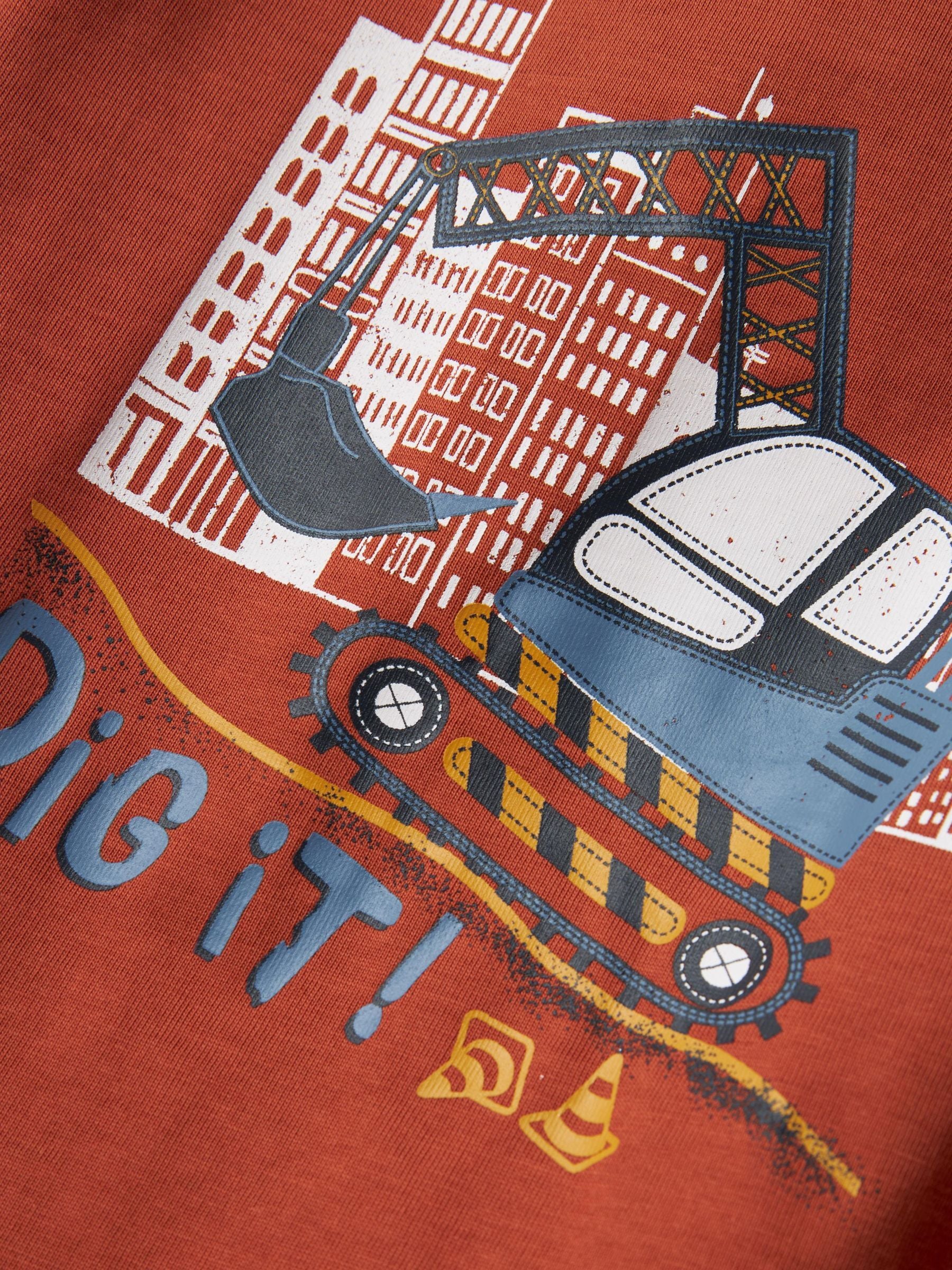 Camiseta Excavadora Teja