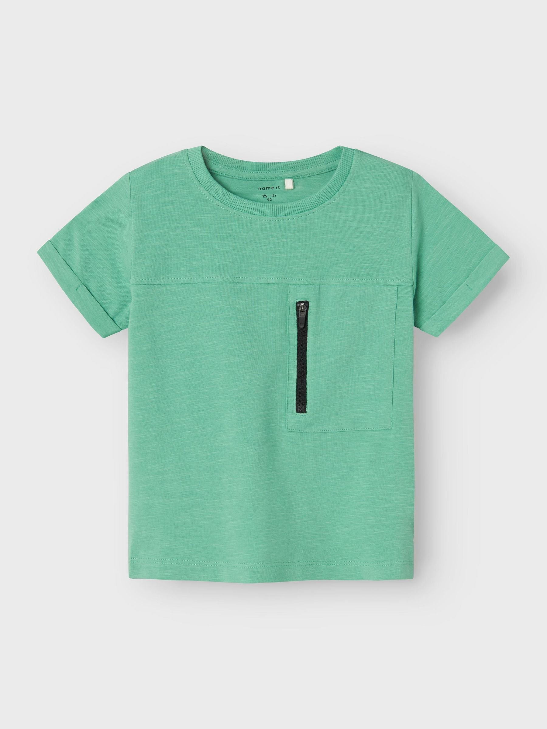 Camiseta Bolsillo Cremallera Verde