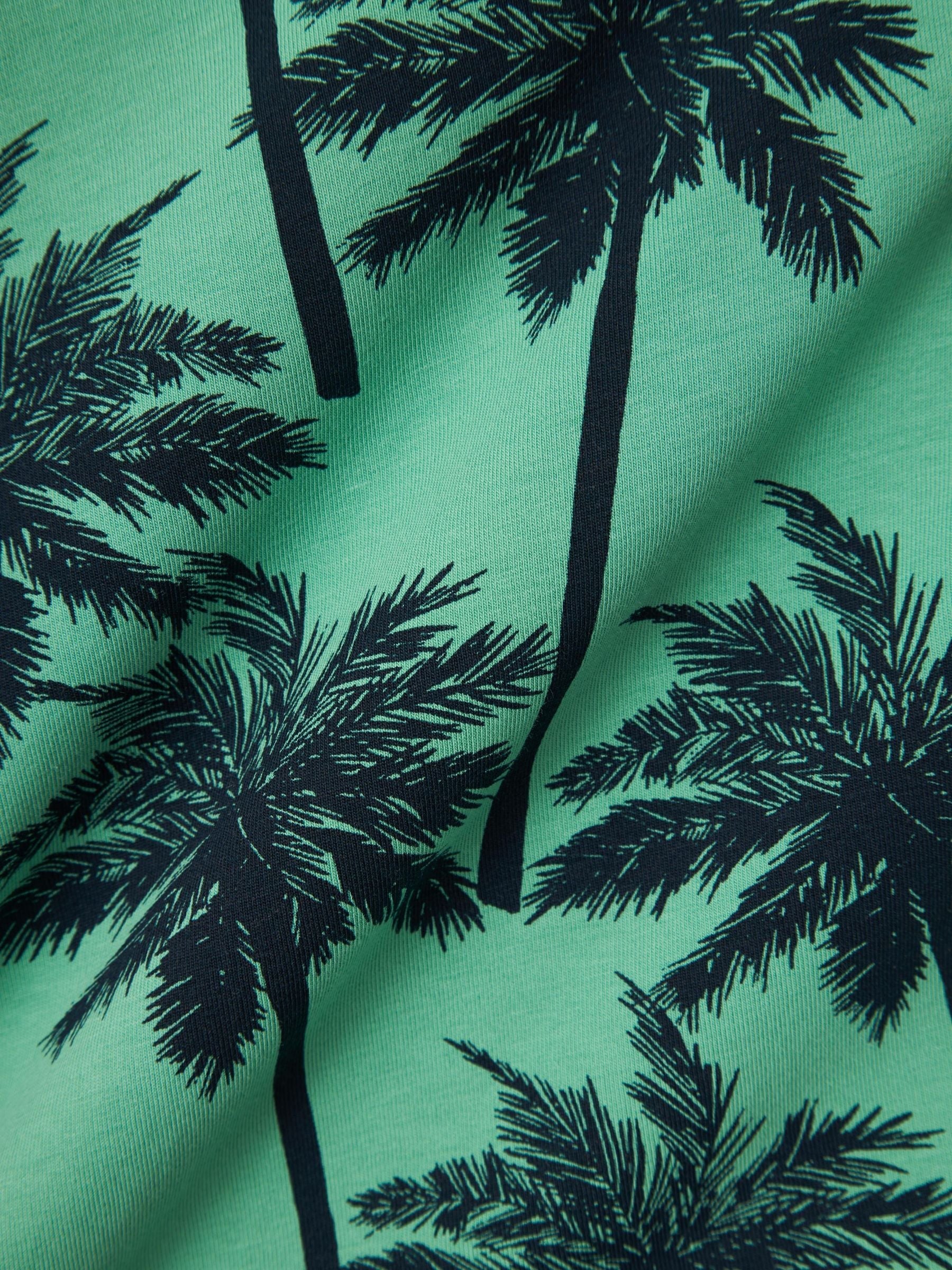 Camiseta Palmeras Verde Kid