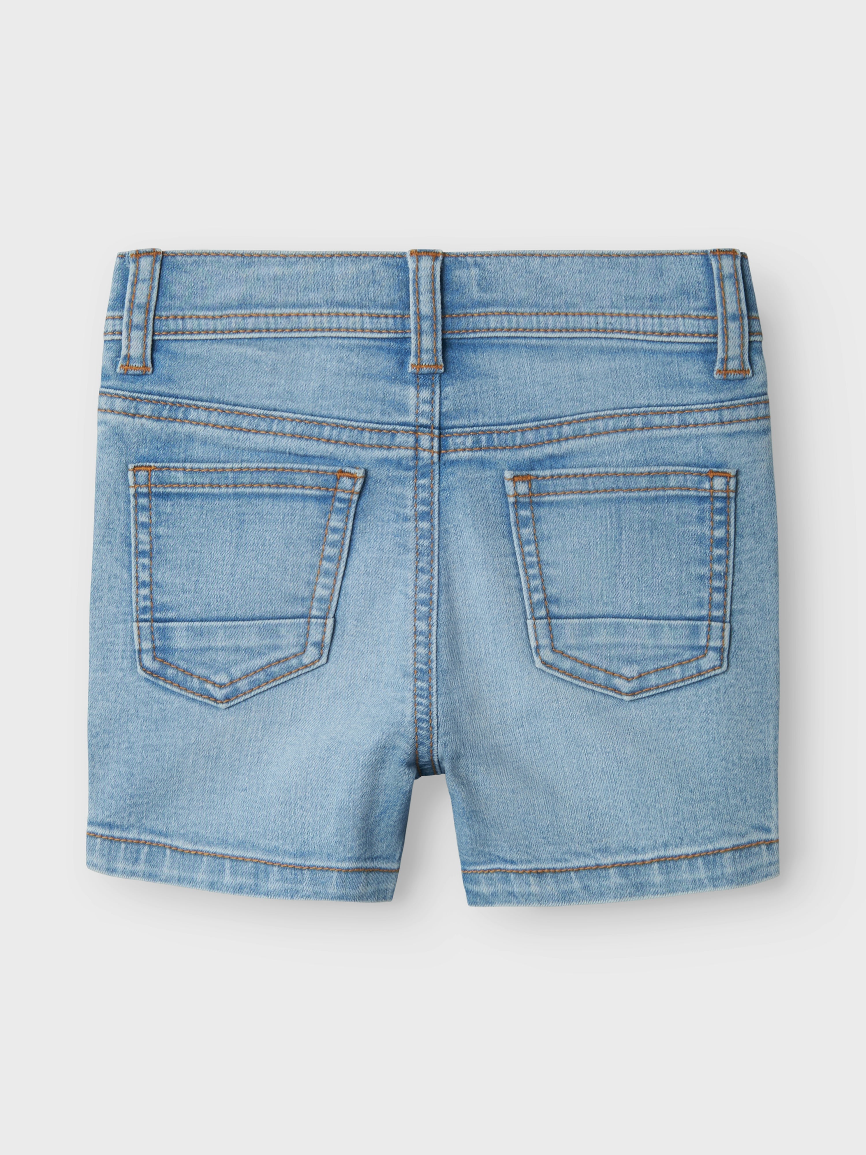 Short Slim Light Blue Mini