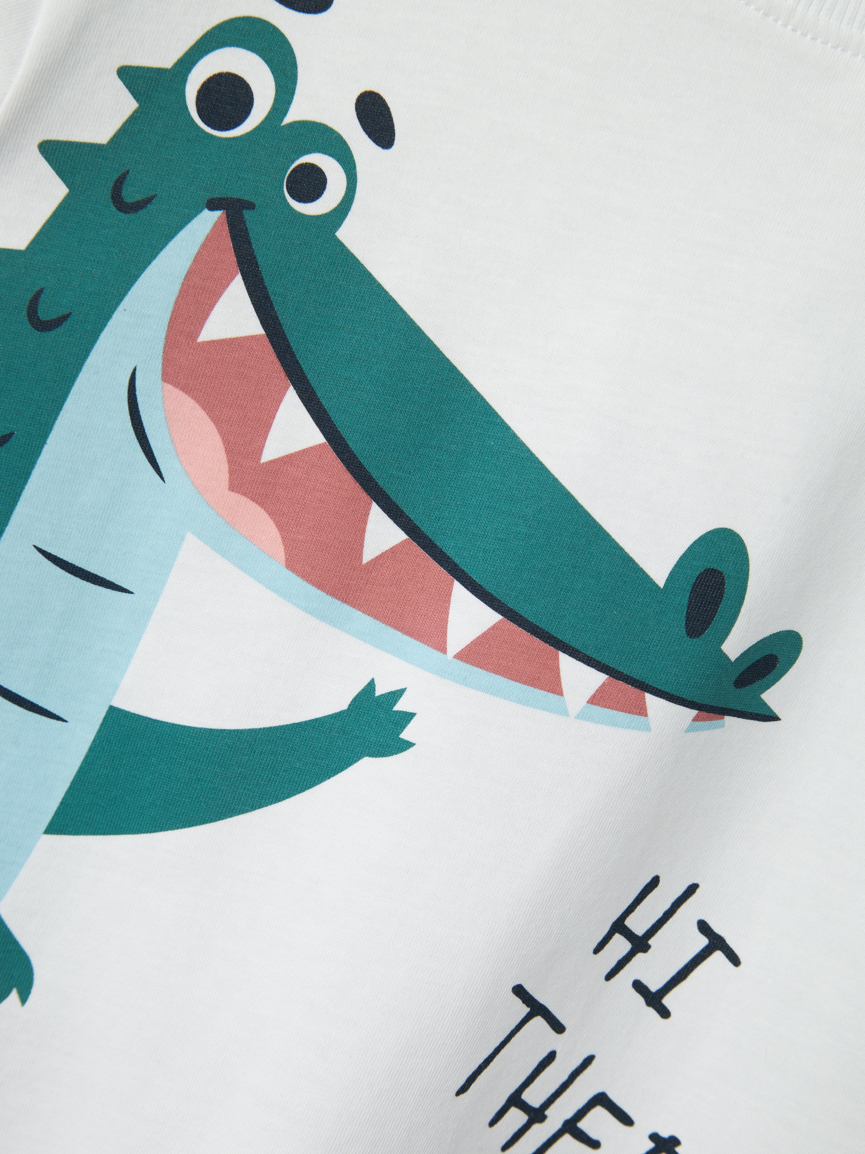 Camiseta Cocodrilo Blanca