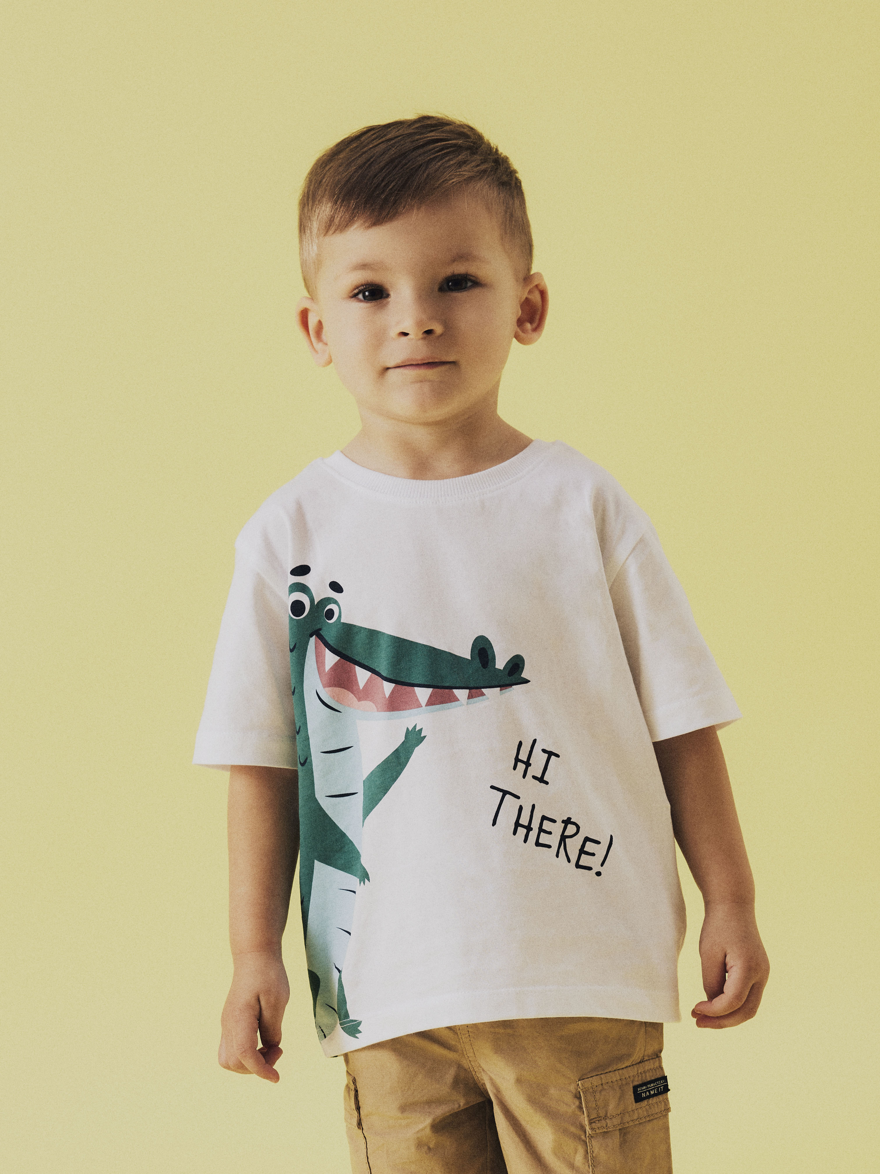 Camiseta Cocodrilo Blanca