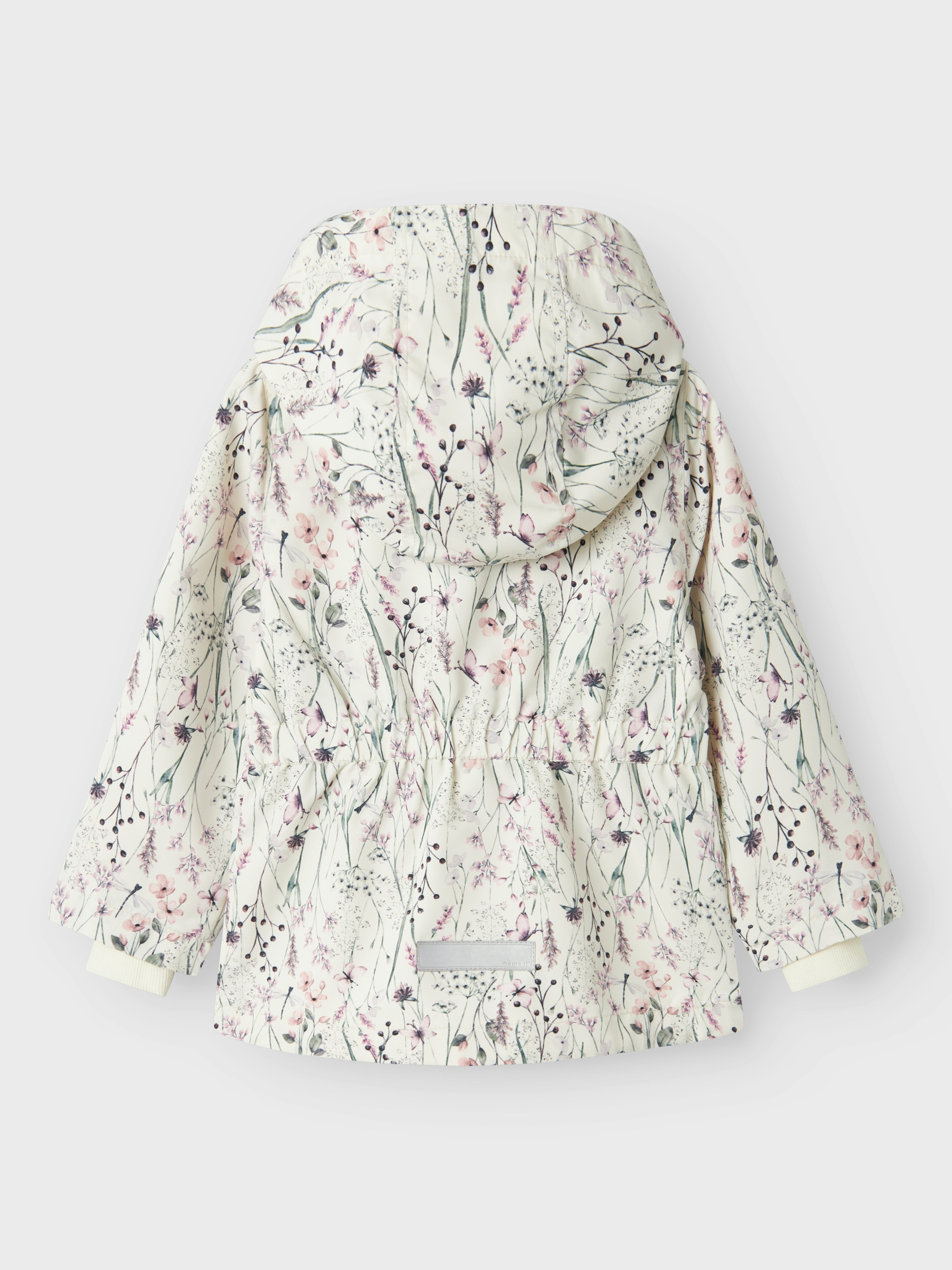 Cortavientos Floral Blanco Mini