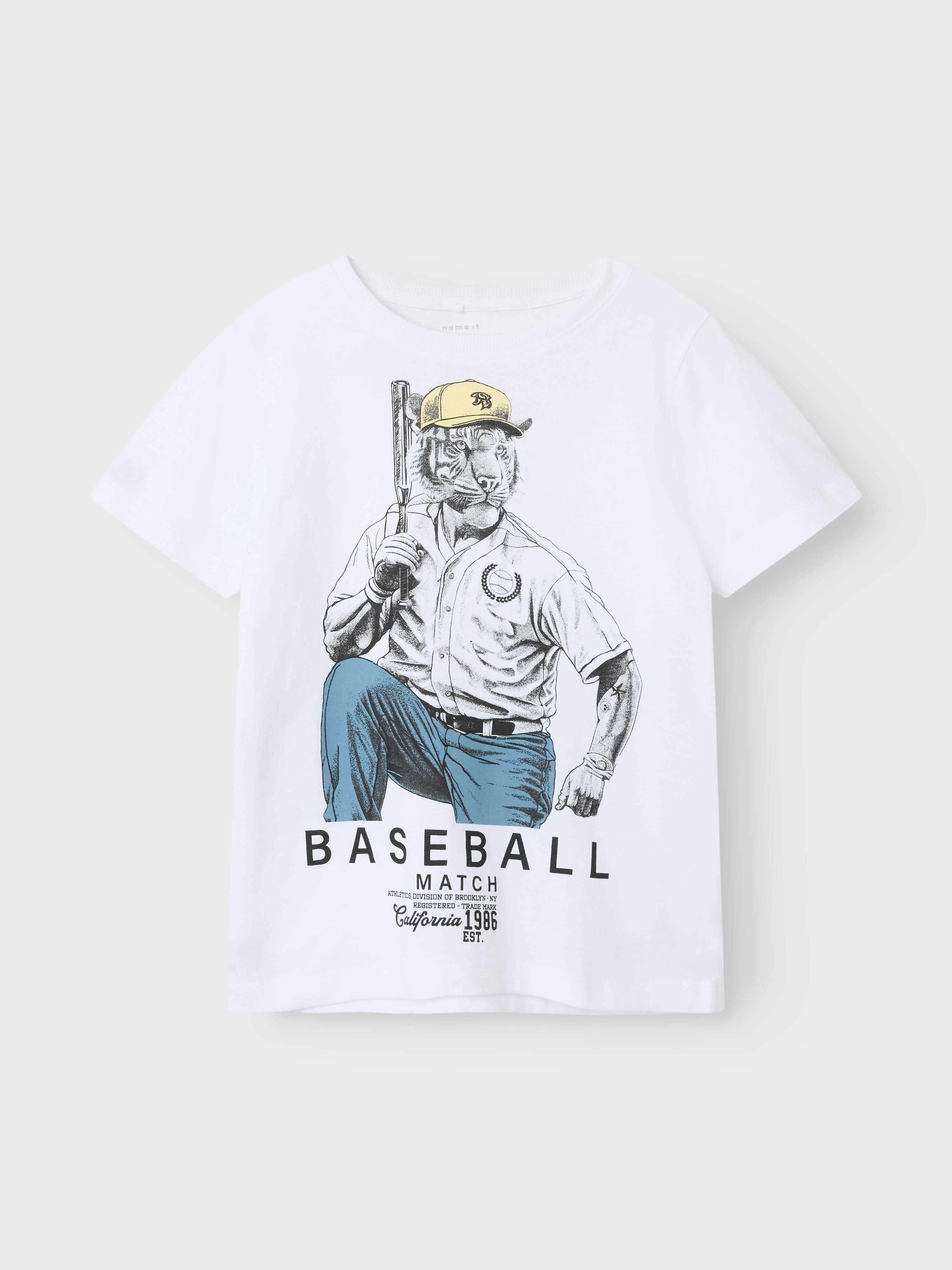 Camiseta Baseball Tigre Blanca