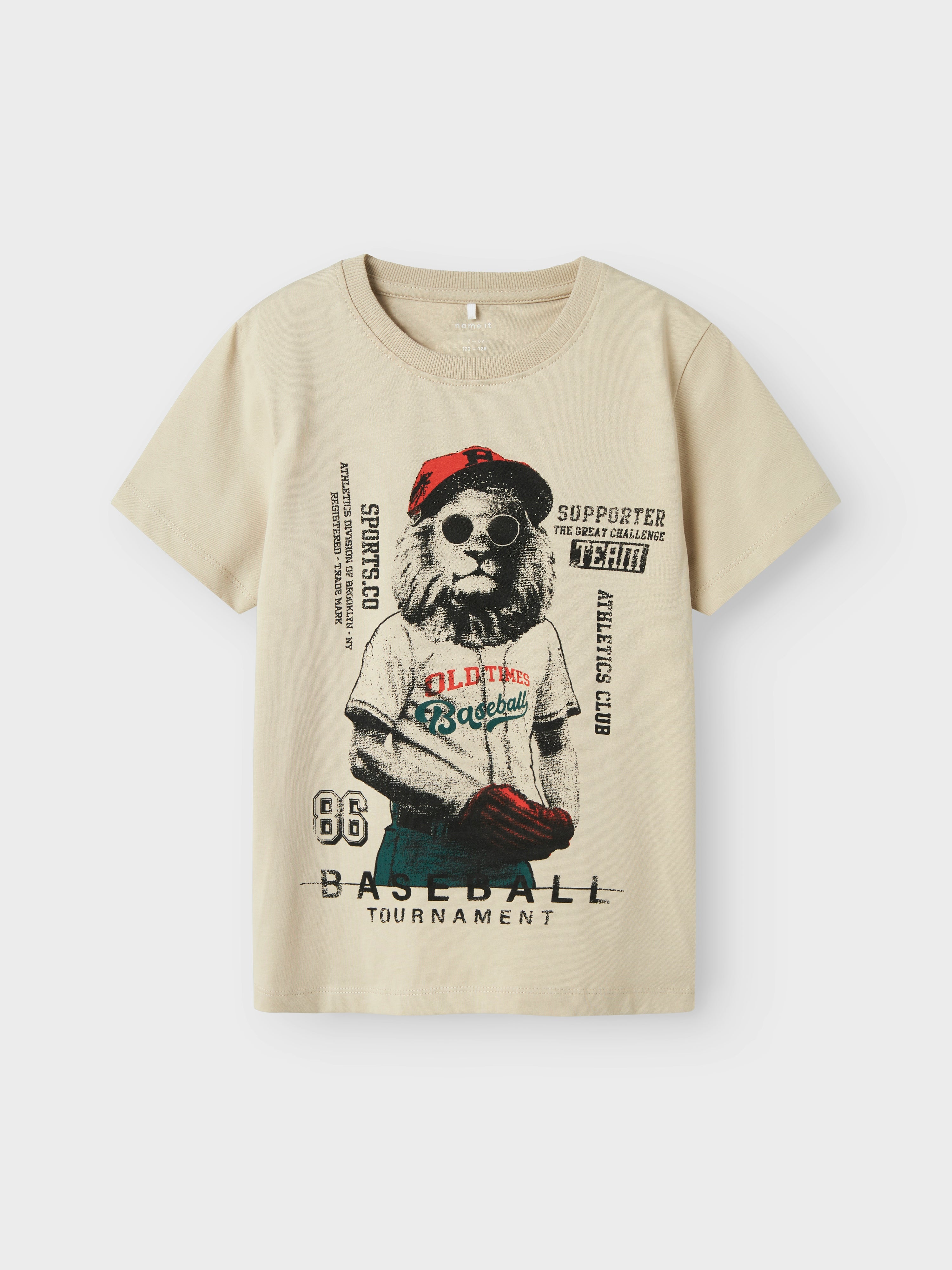 Camiseta Baseball Leon Khaki