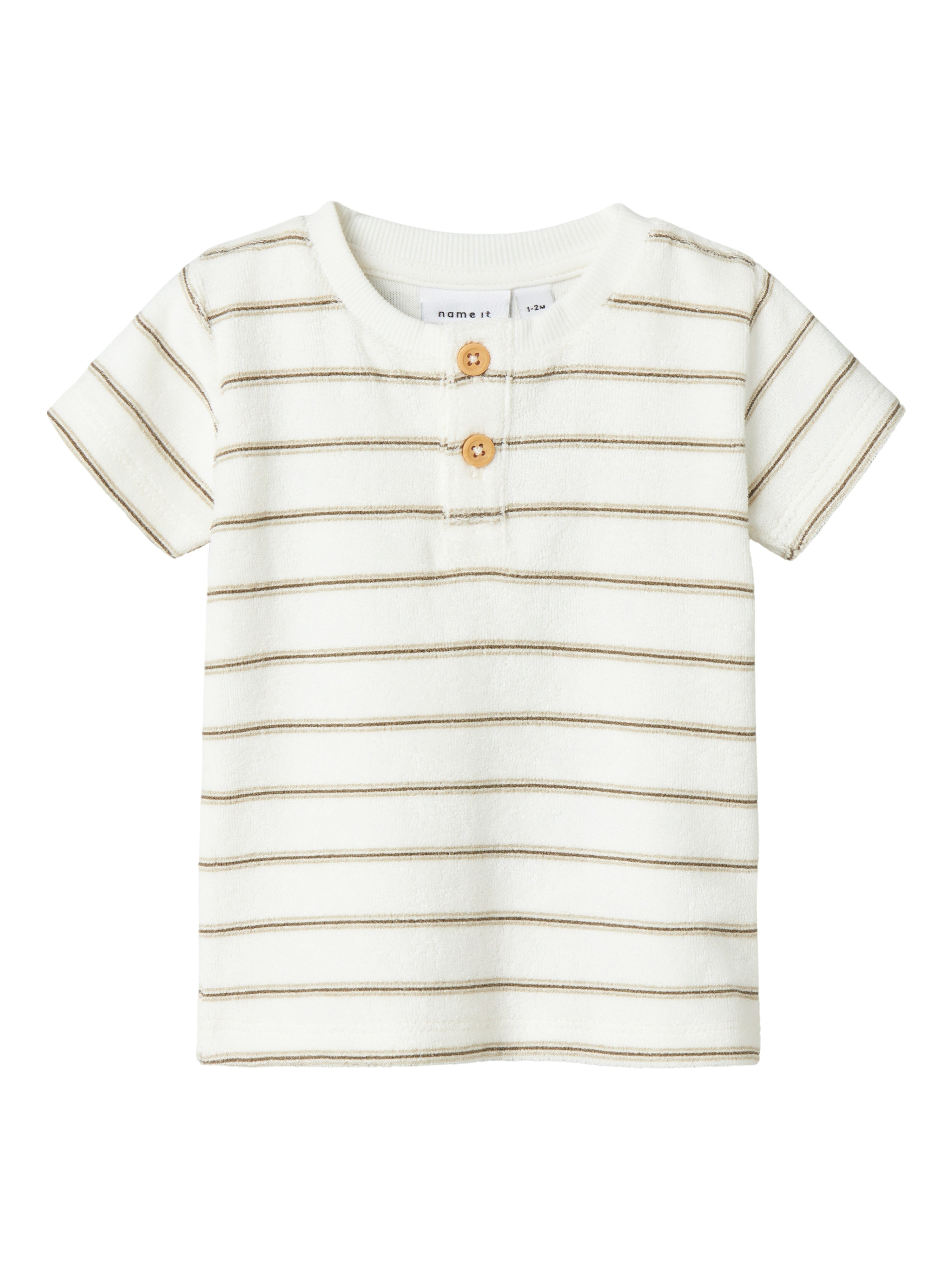 Camiseta Rayas Blanca Bebé
