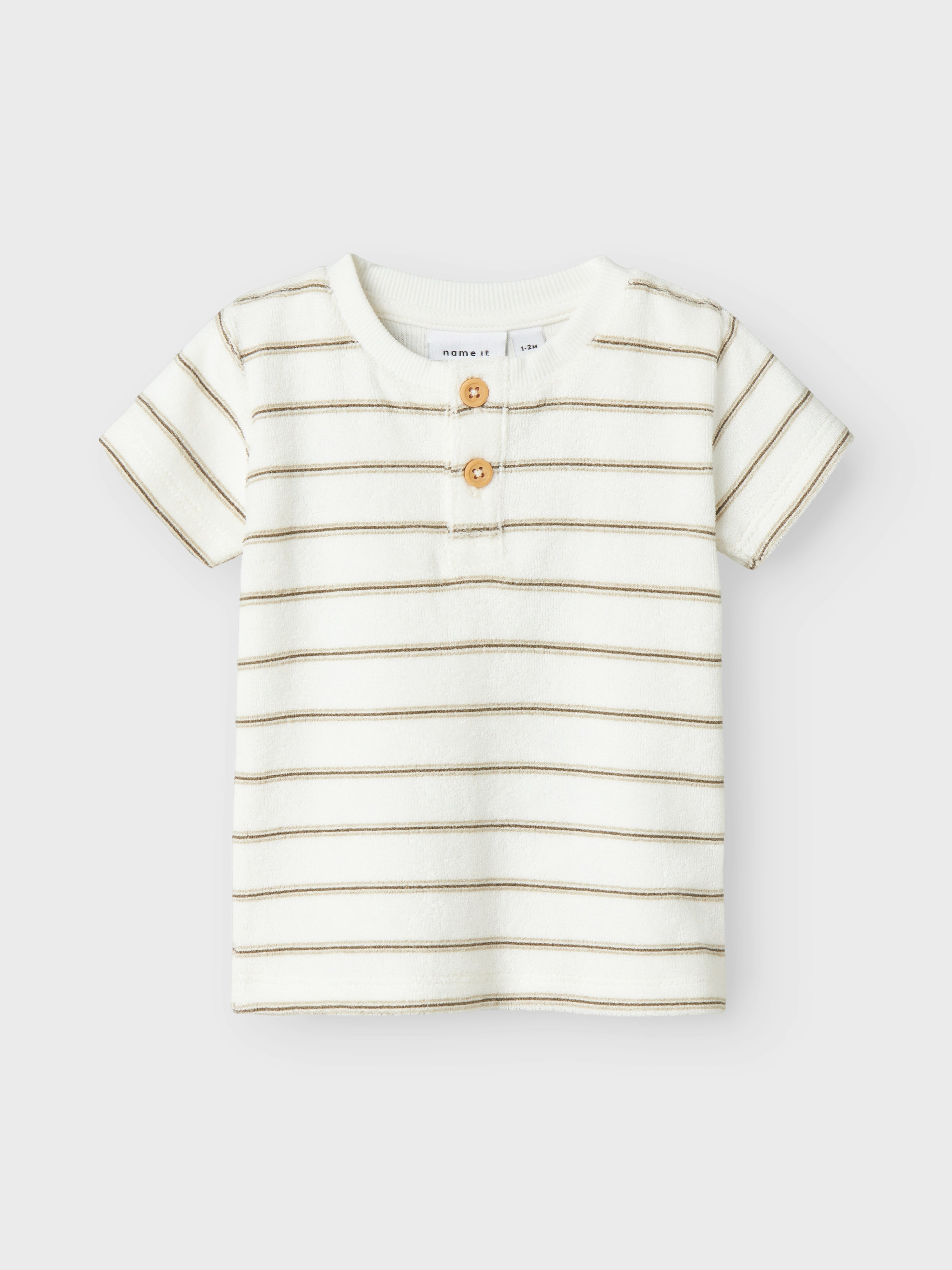 Camiseta Rayas Blanca Bebé