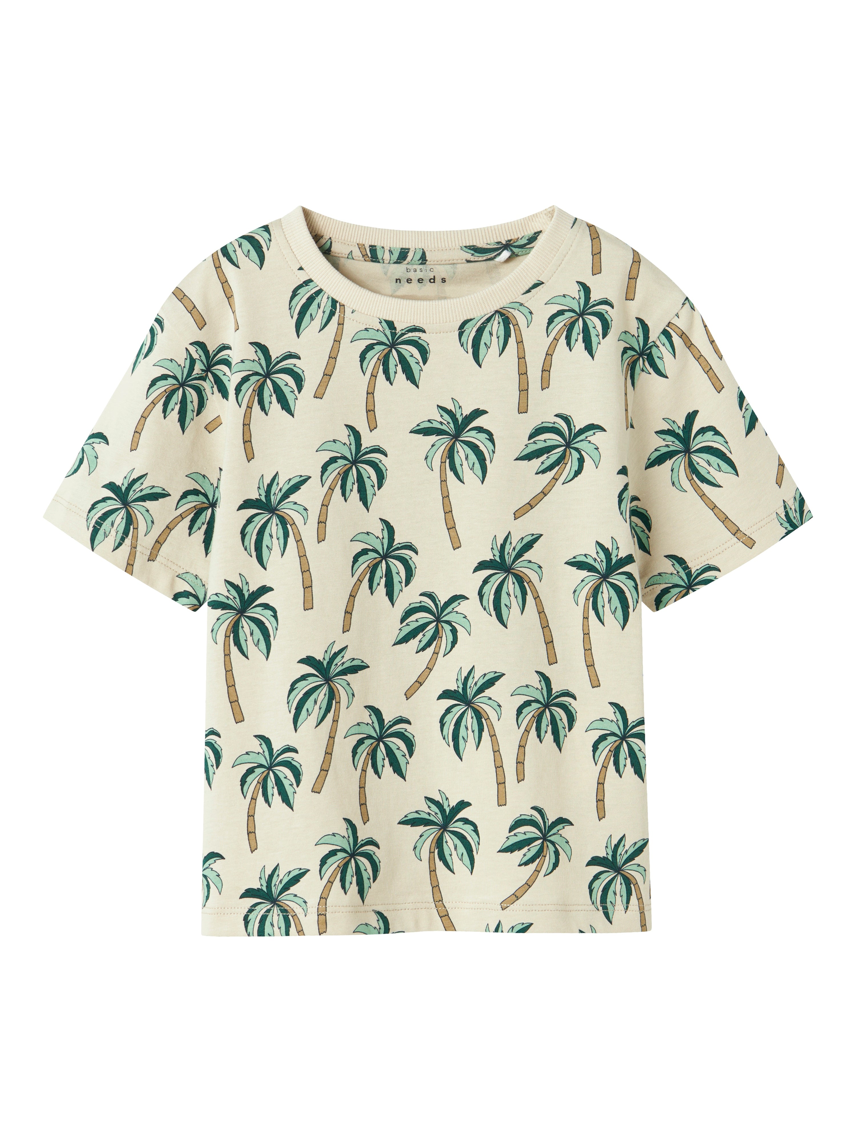 Camiseta Beige Palmeras