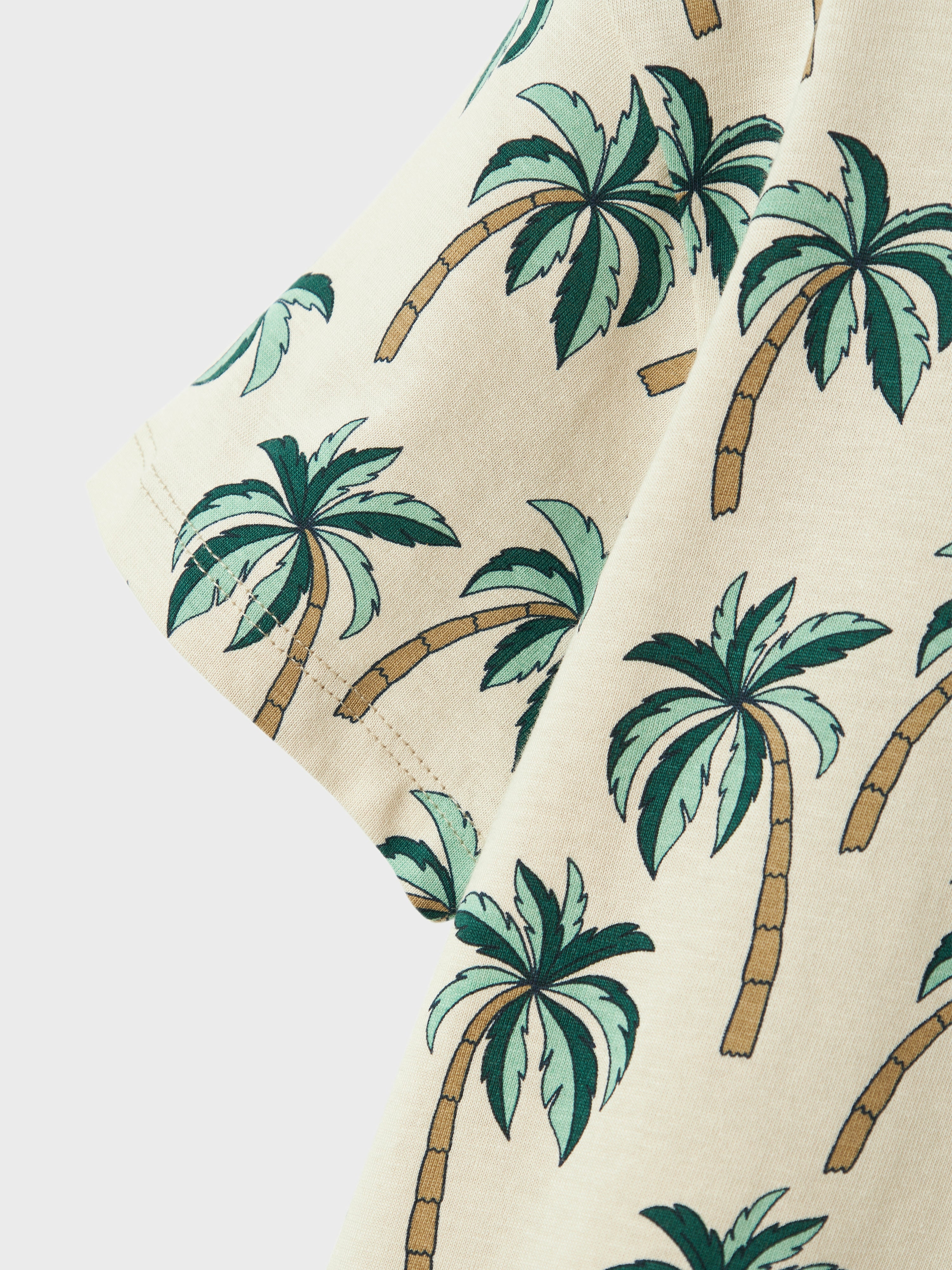 Camiseta Beige Palmeras