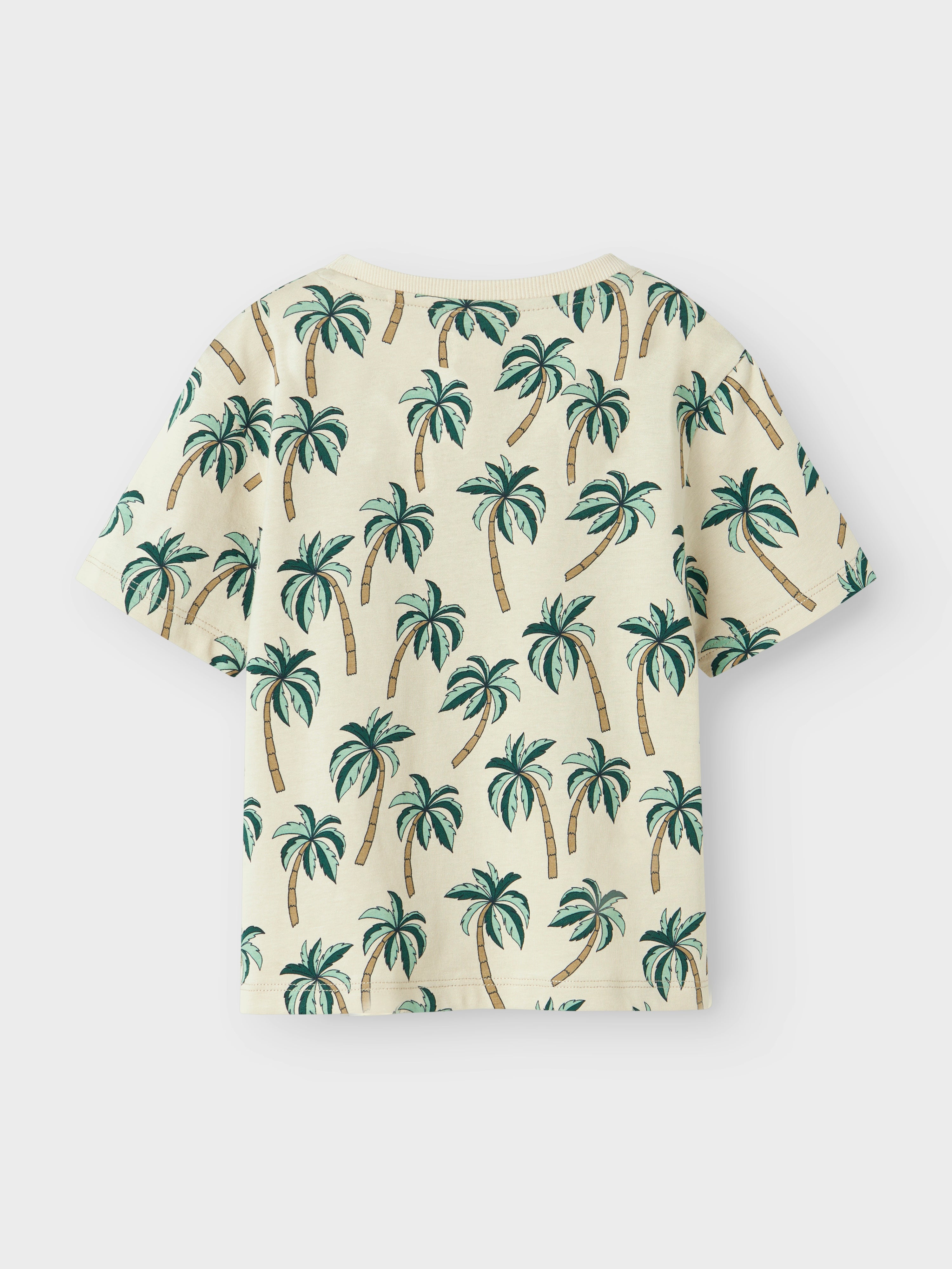 Camiseta Beige Palmeras