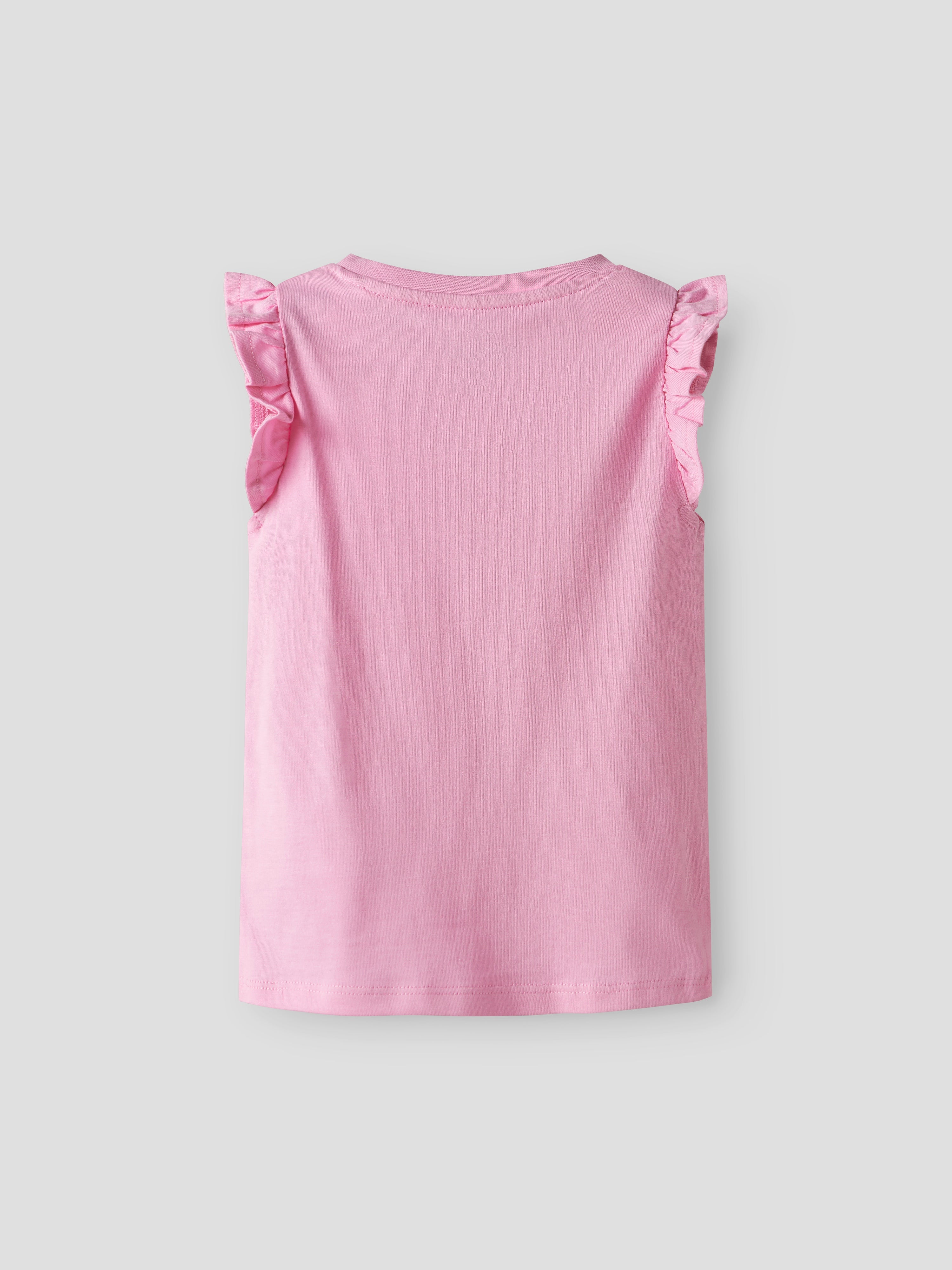 Camiseta Básica Volantes Pink