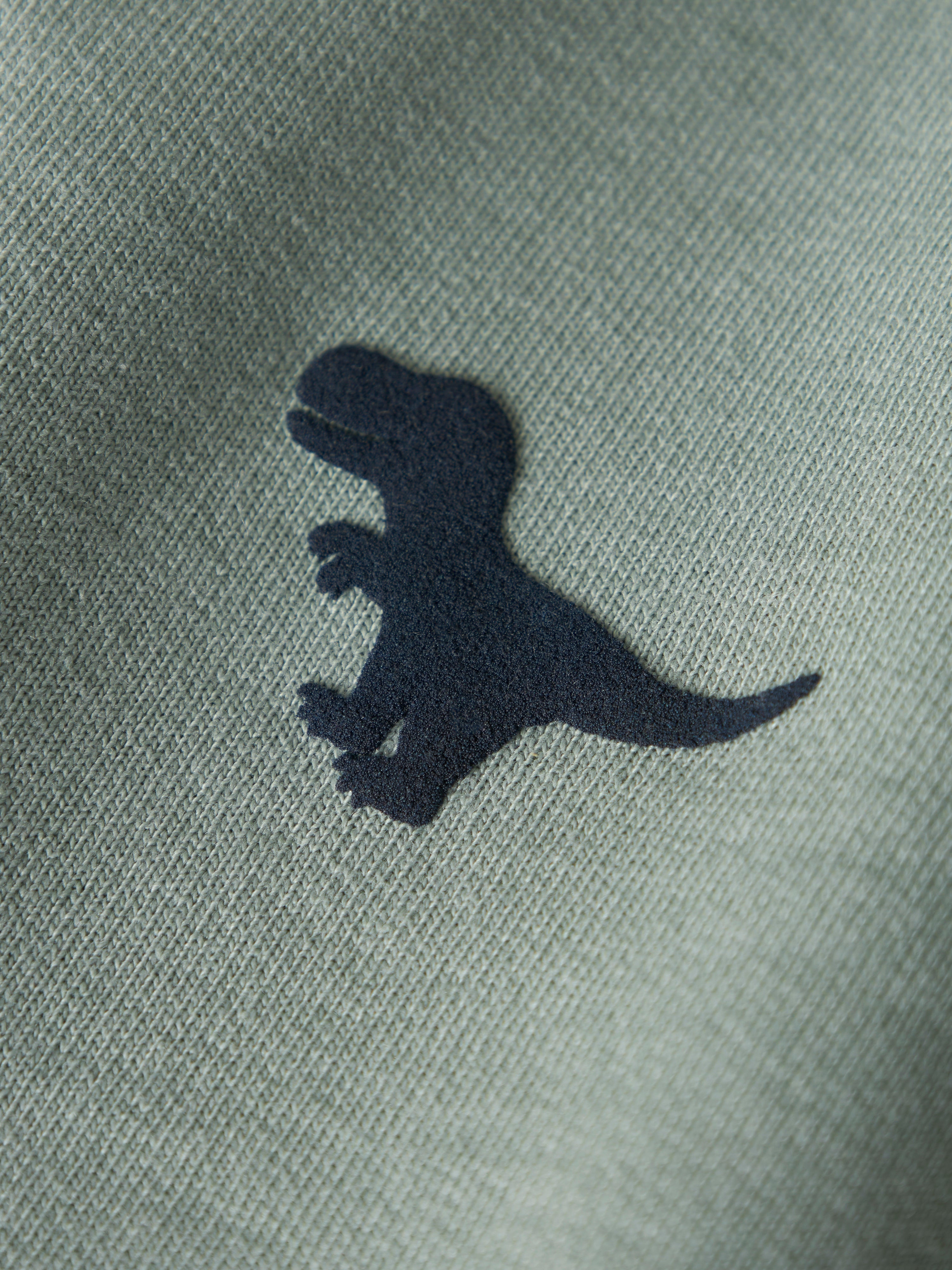 Sudadera Capucha Dino Verde