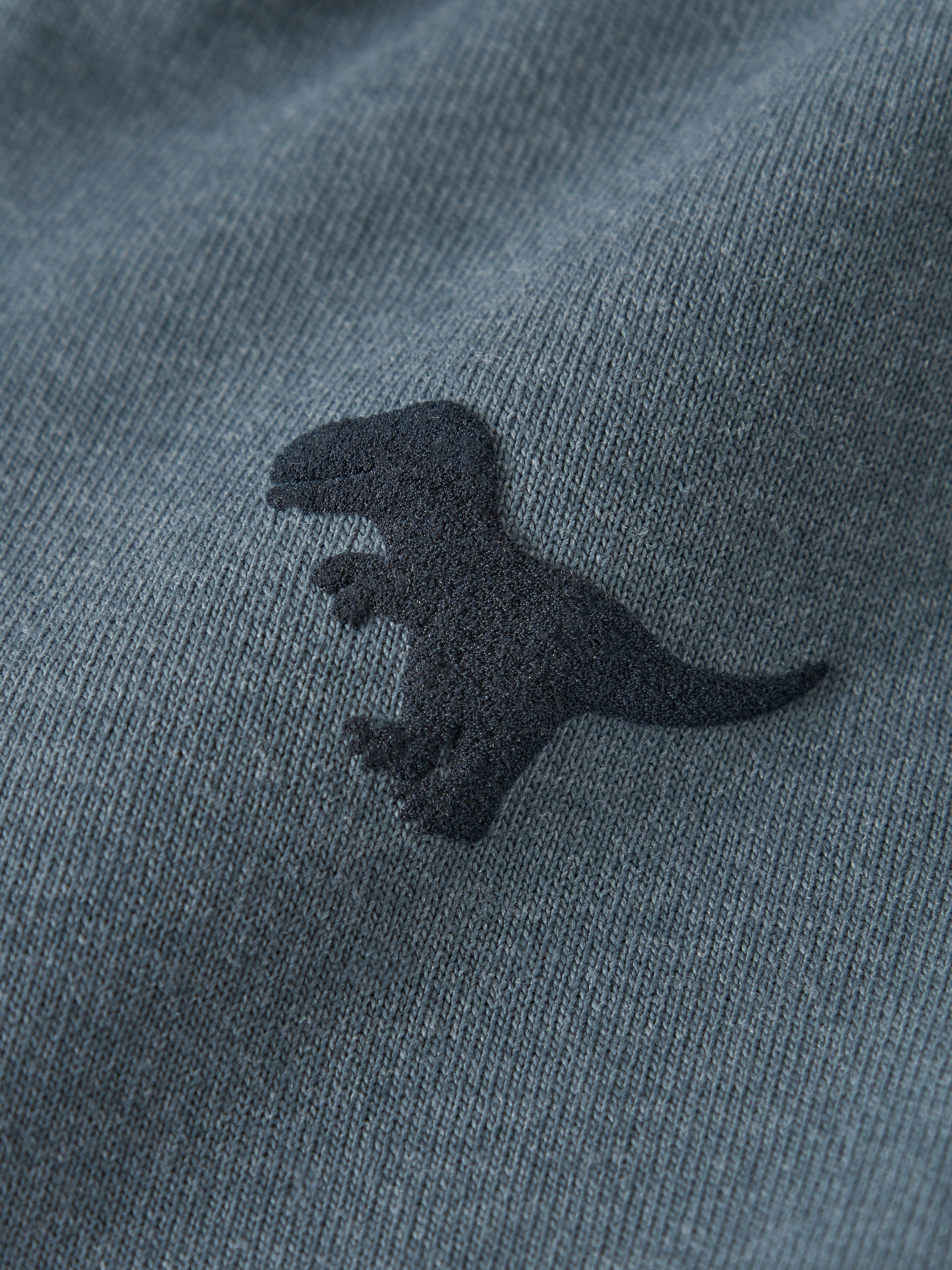 Sudadera Capucha Dino Azul