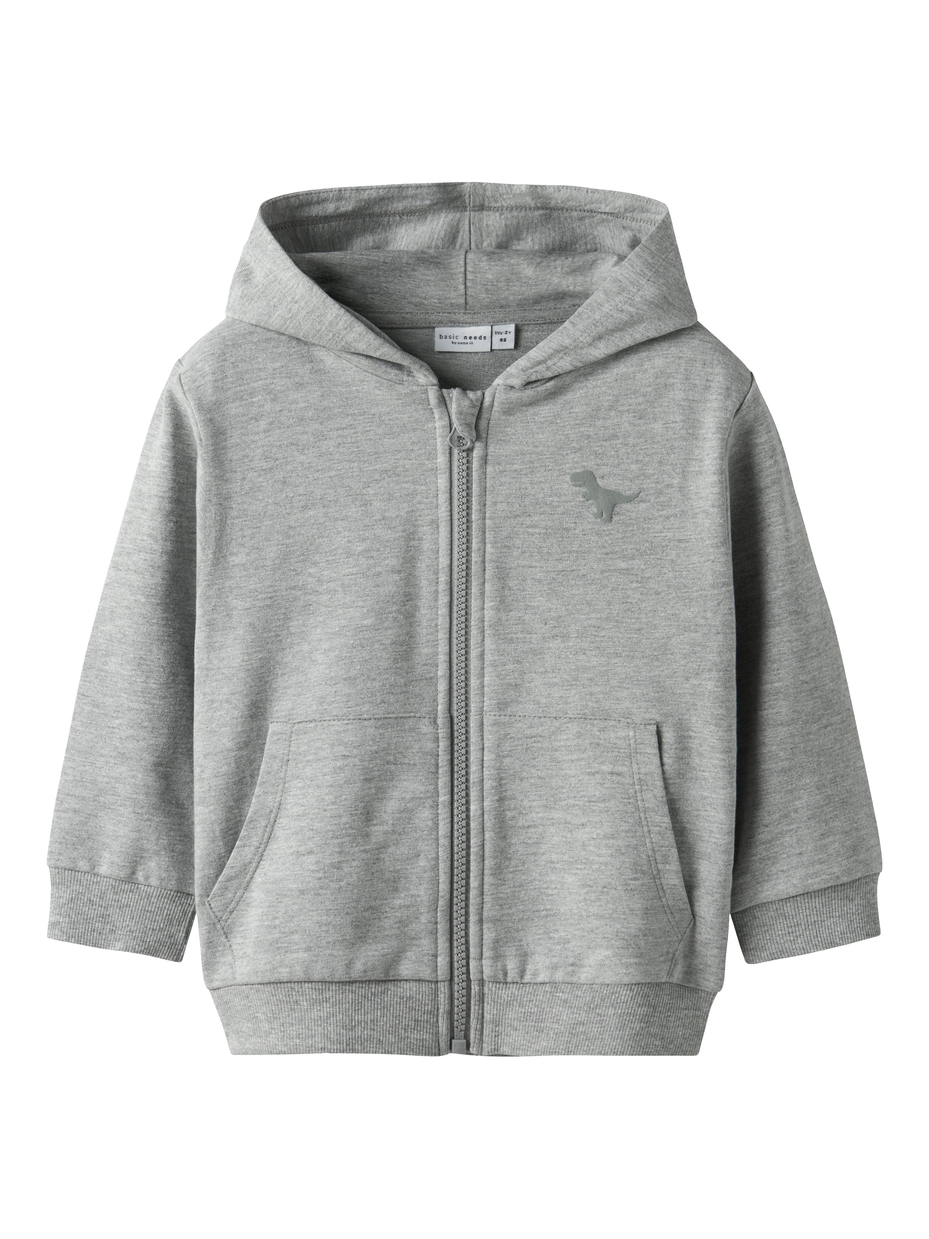 Sudadera Capucha Dino Gris