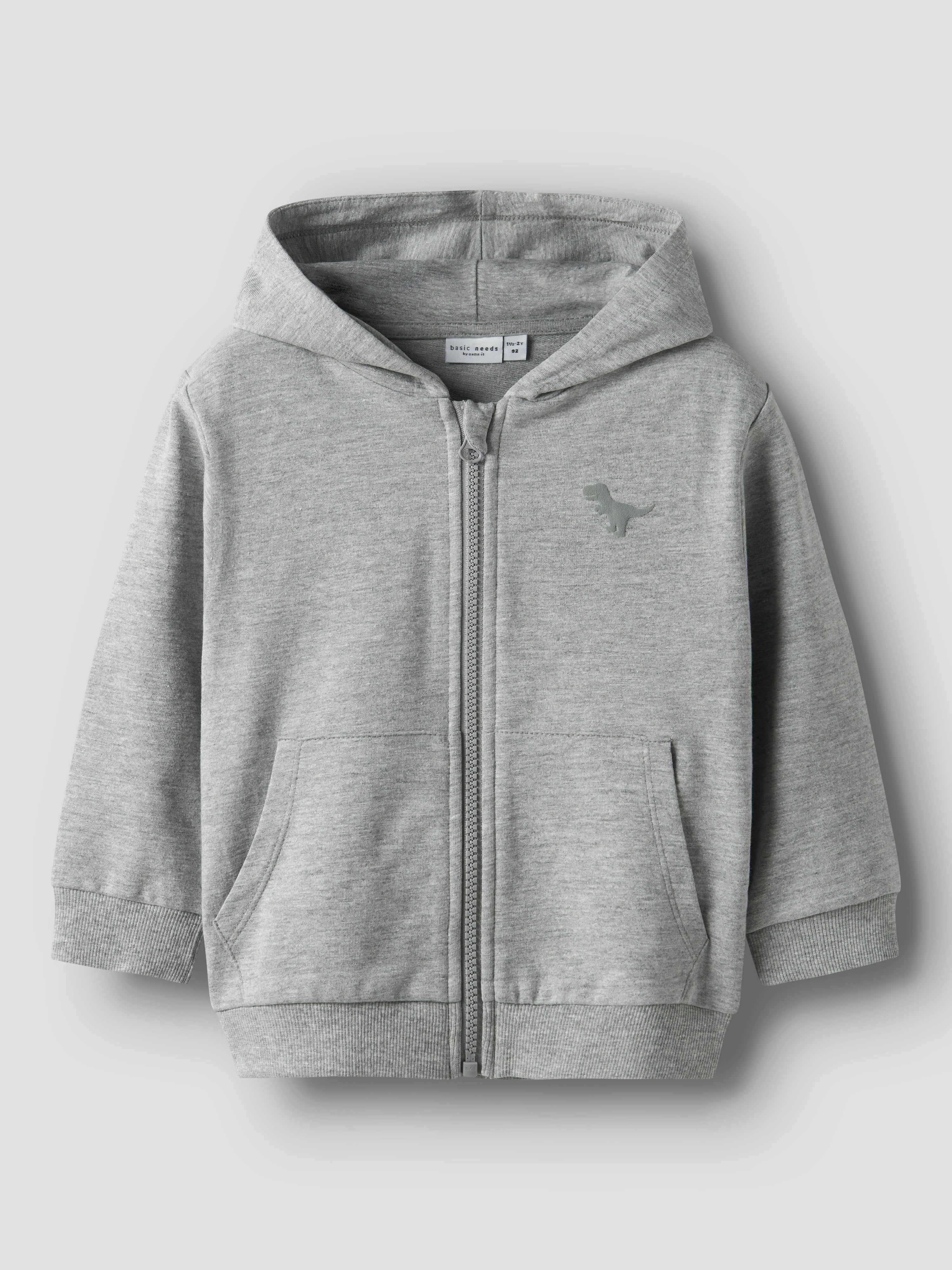 Sudadera Capucha Dino Gris