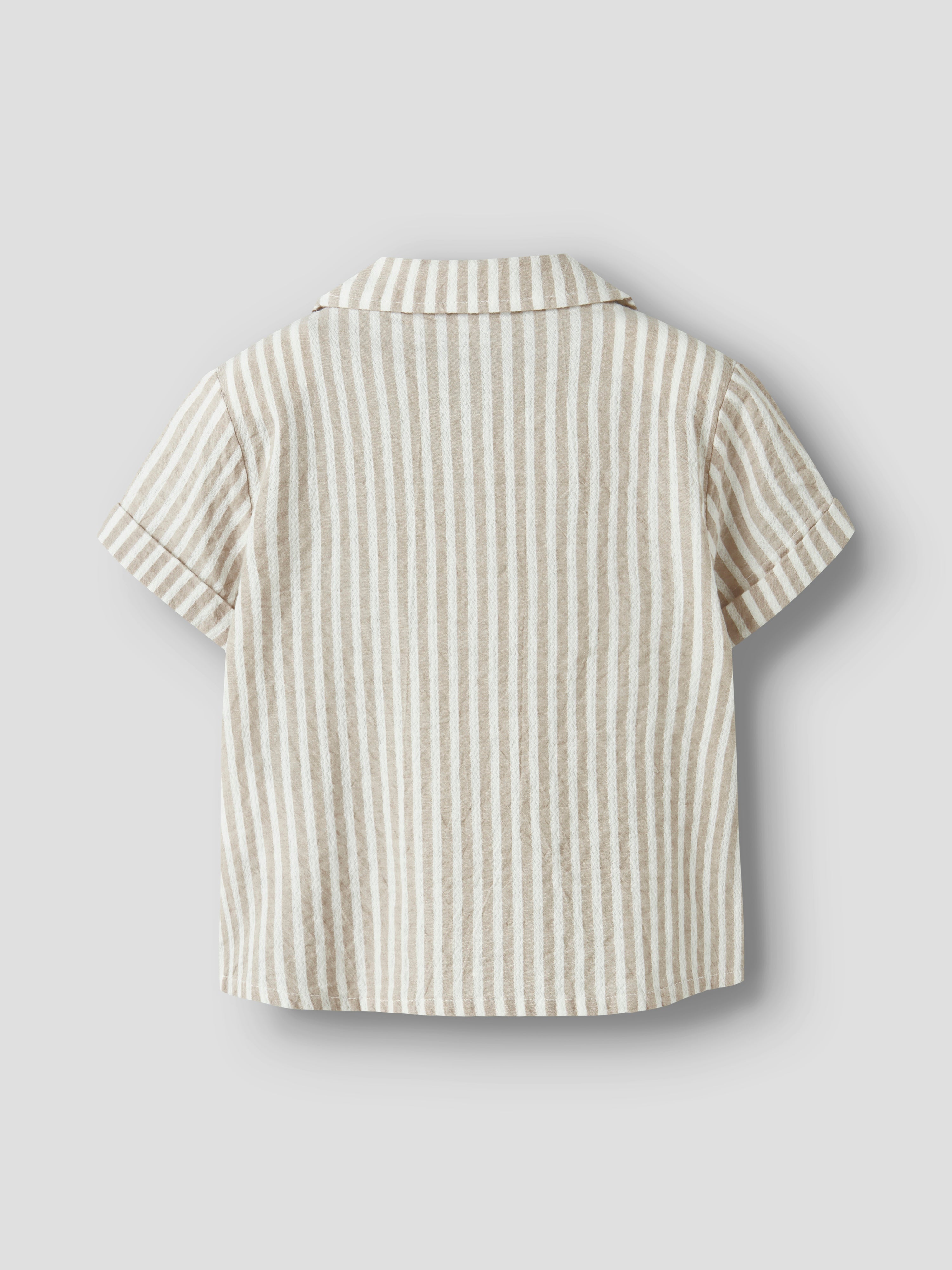 Camisa Rayas Beige Mini
