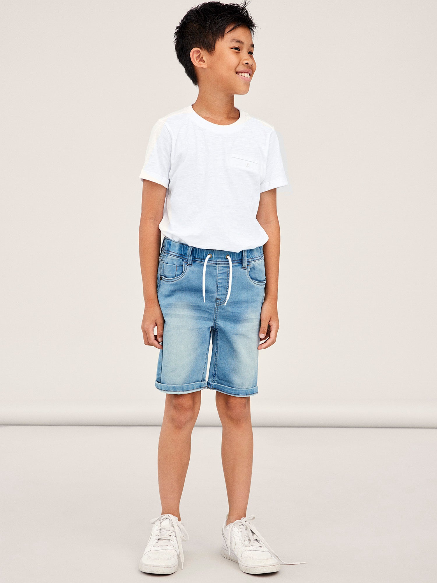 Short Light Blue Denim Mini