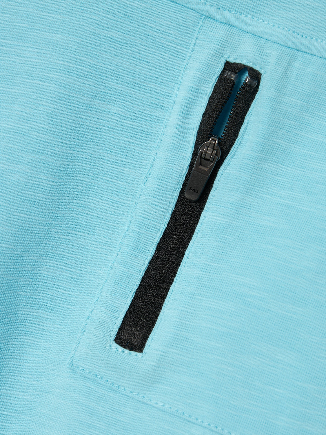 Camiseta Bolsillo Cremallera Azul