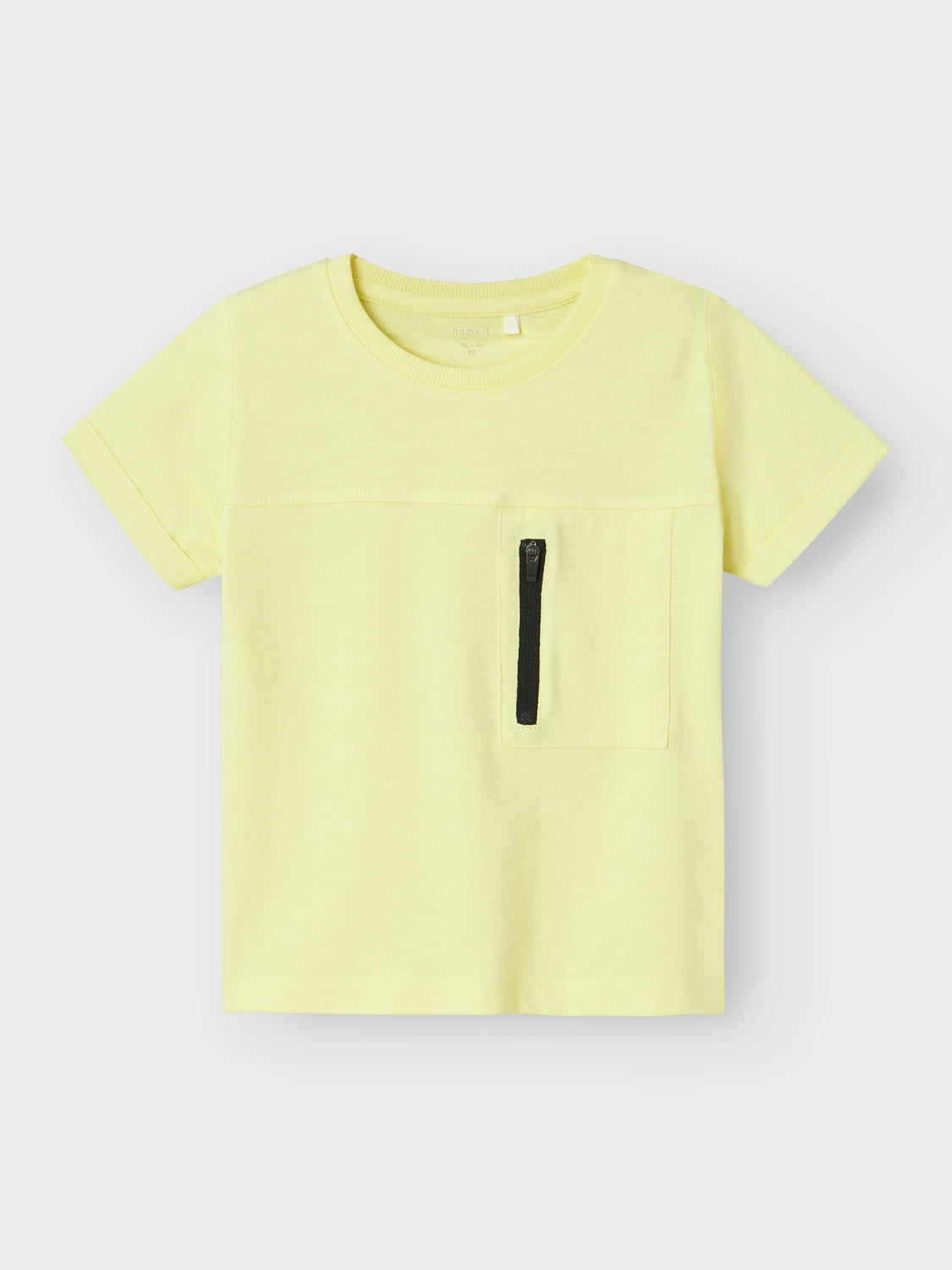 Camiseta Bolsillo Cremallera Amarilla