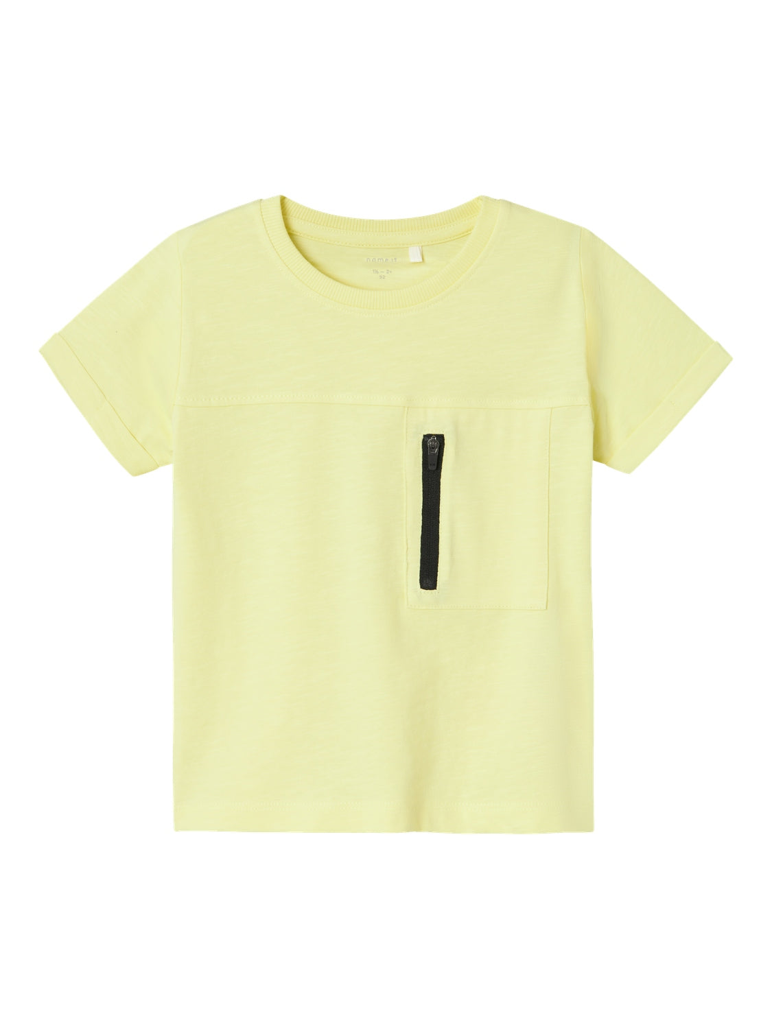 Camiseta Bolsillo Cremallera Amarilla