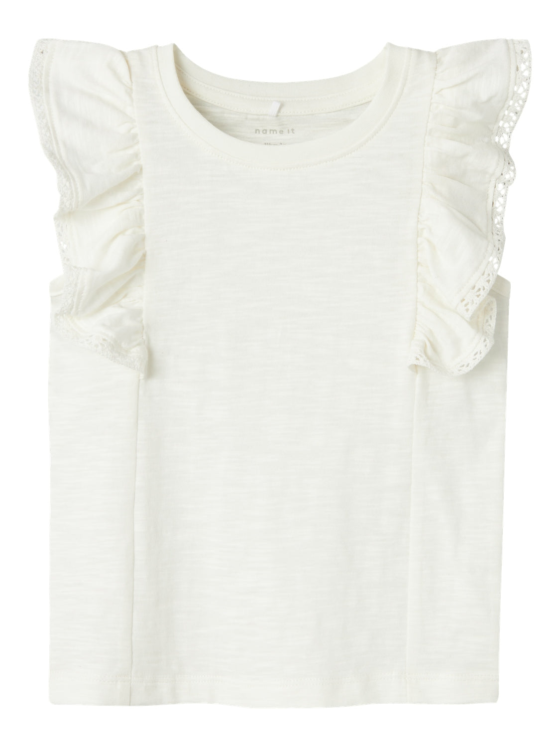 Camiseta Volantes Mini Blanca