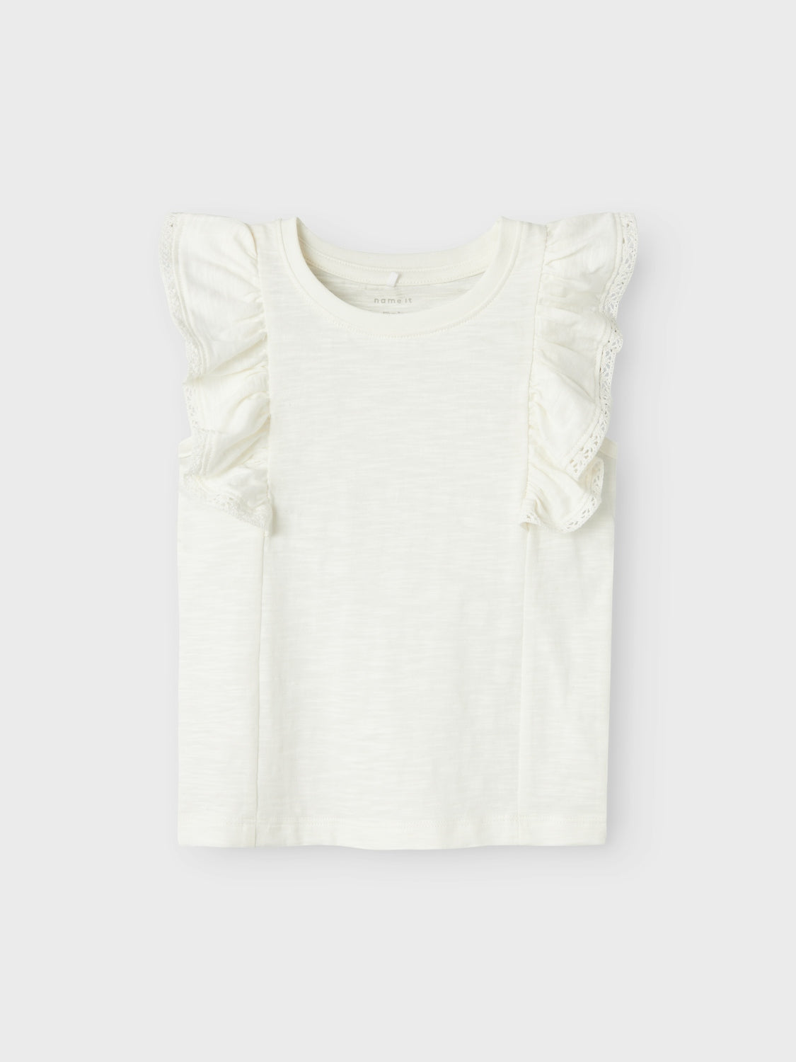 Camiseta Volantes Mini Blanca