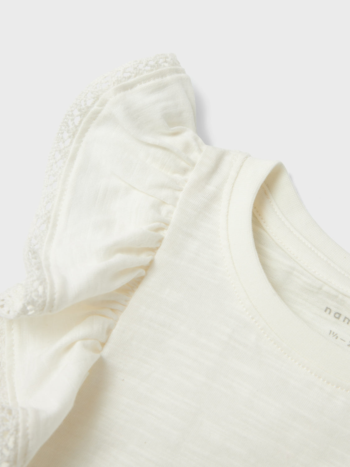 Camiseta Volantes Mini Blanca