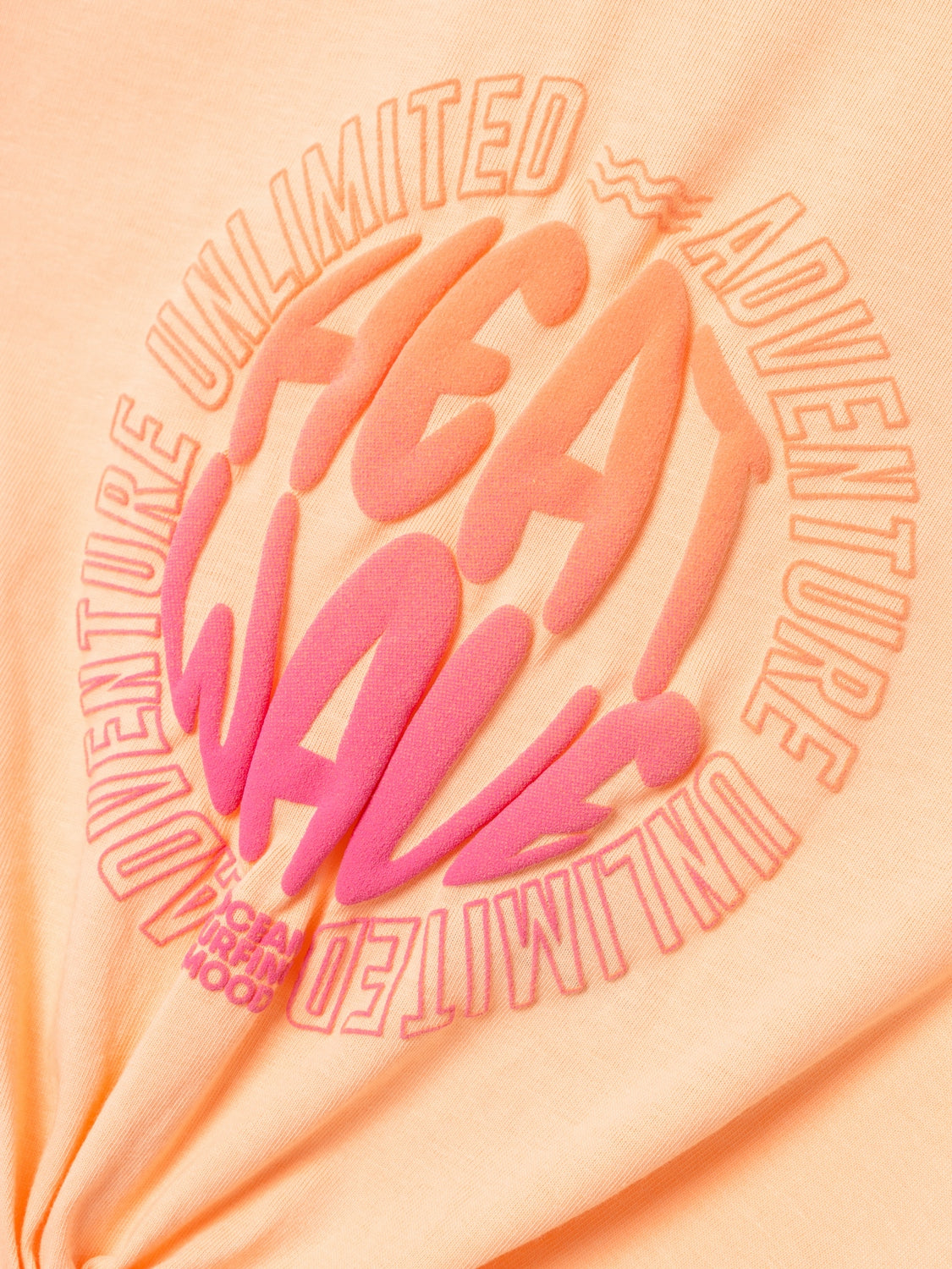 Camiseta Heat Wave Nudo Papaya