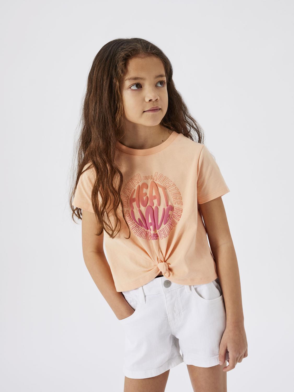 Camiseta Heat Wave Nudo Papaya