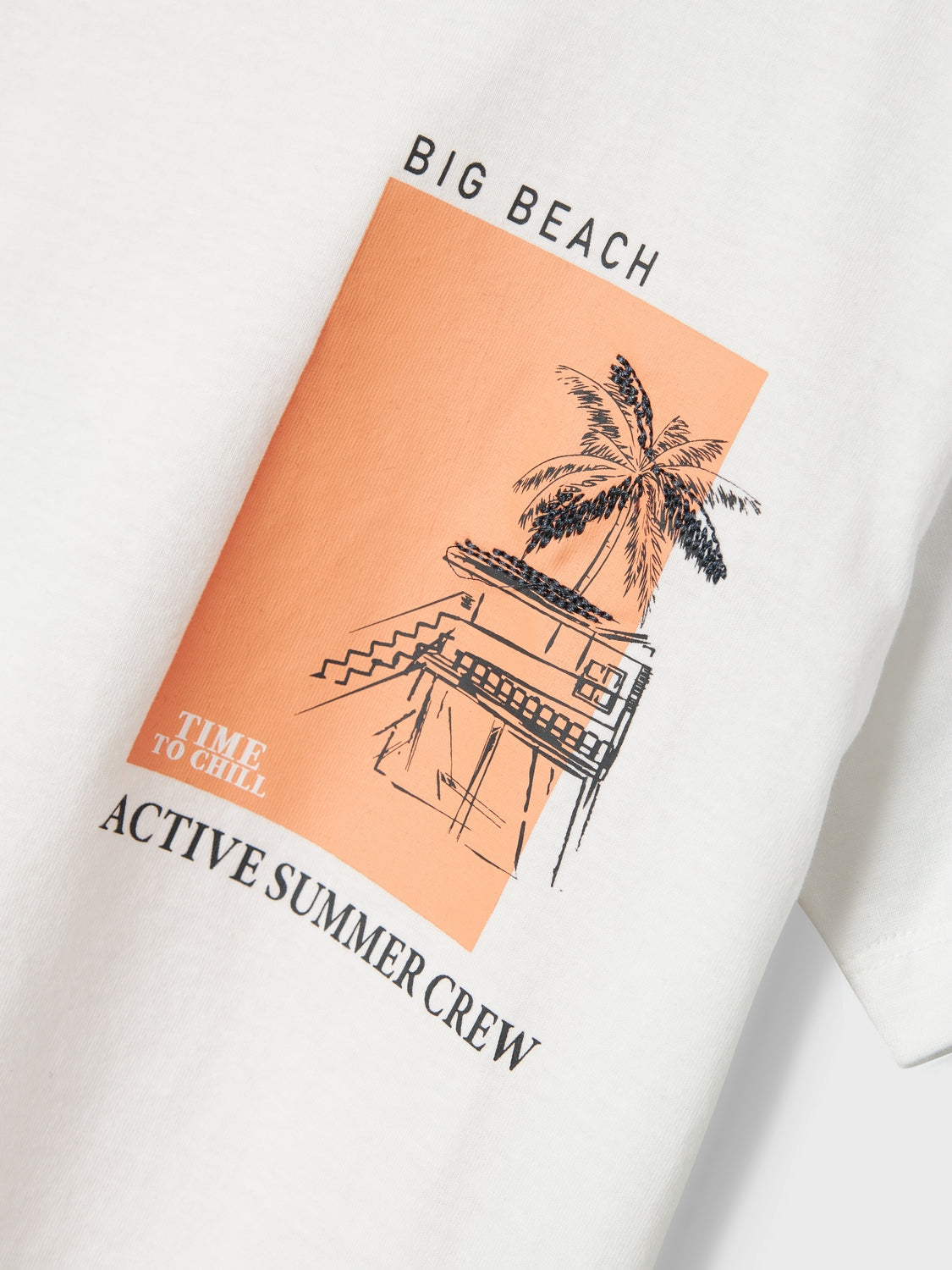 Camiseta Big Beach Blanca