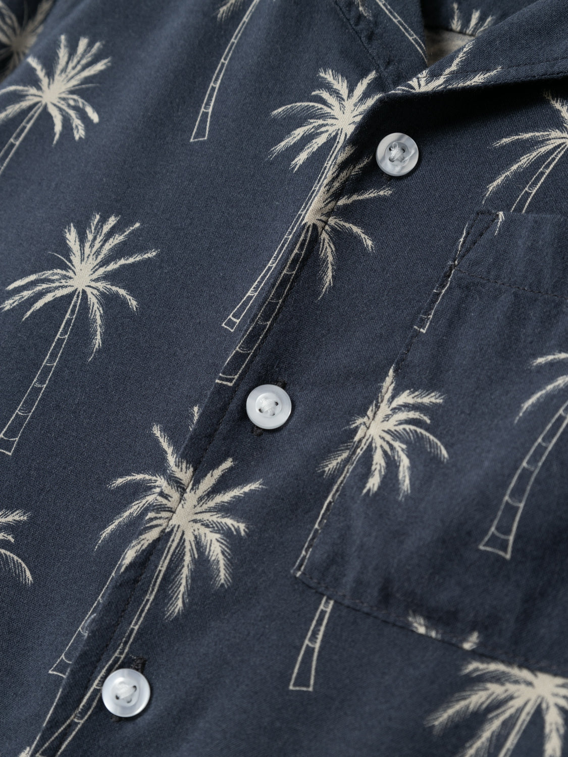 Camisa Palmeras Marino Kid