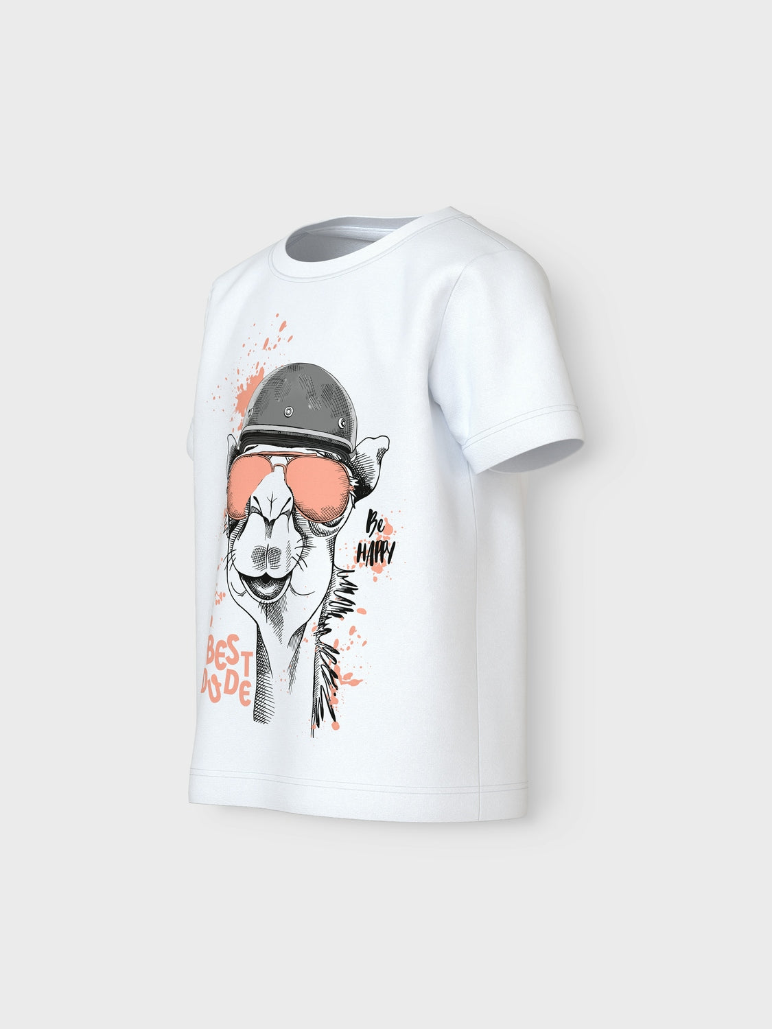 Camiseta Camello Gafas Blanca